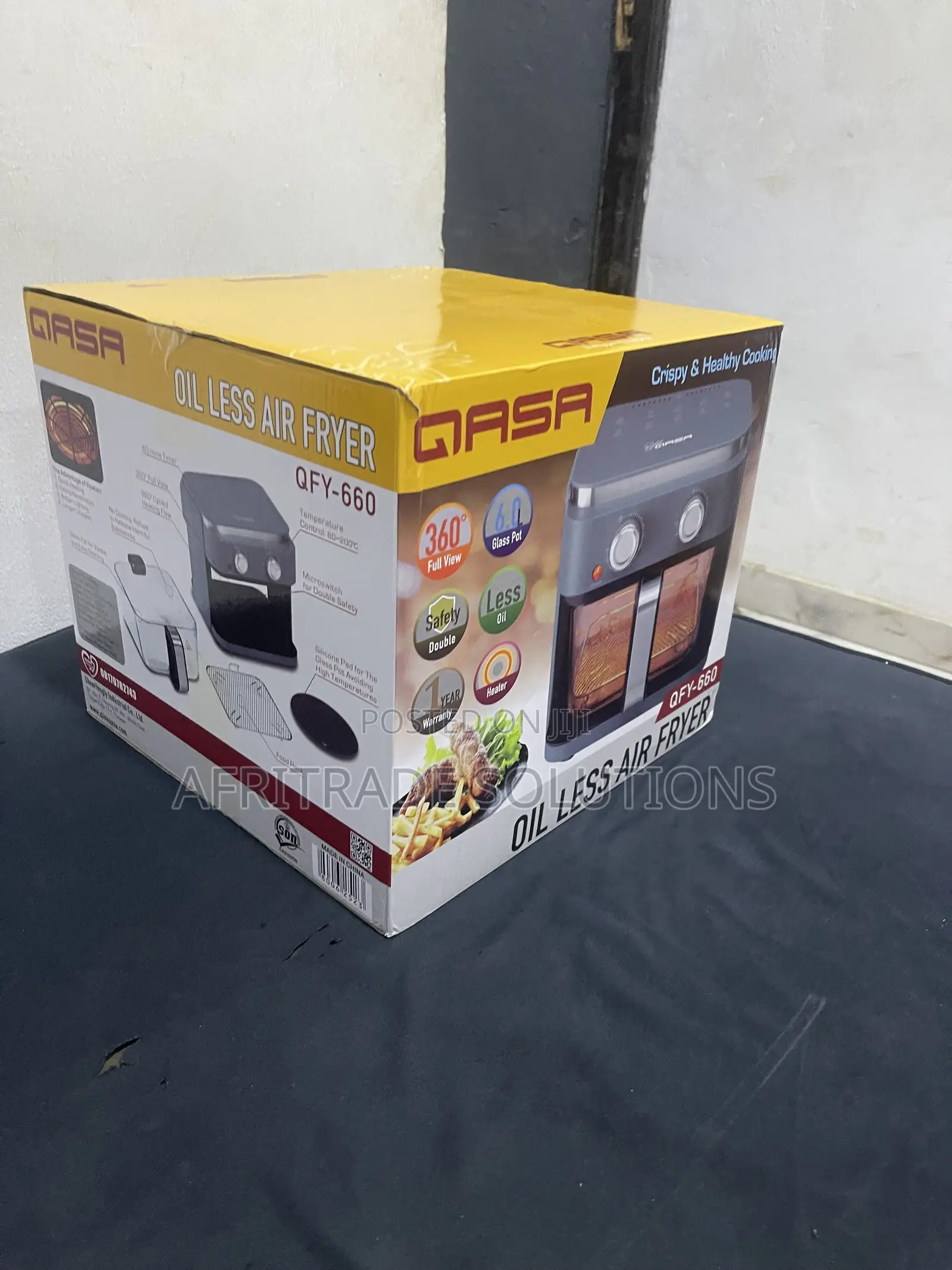 Qasa QFY-660 6L Oil Free Air Fryer for Everyday Use