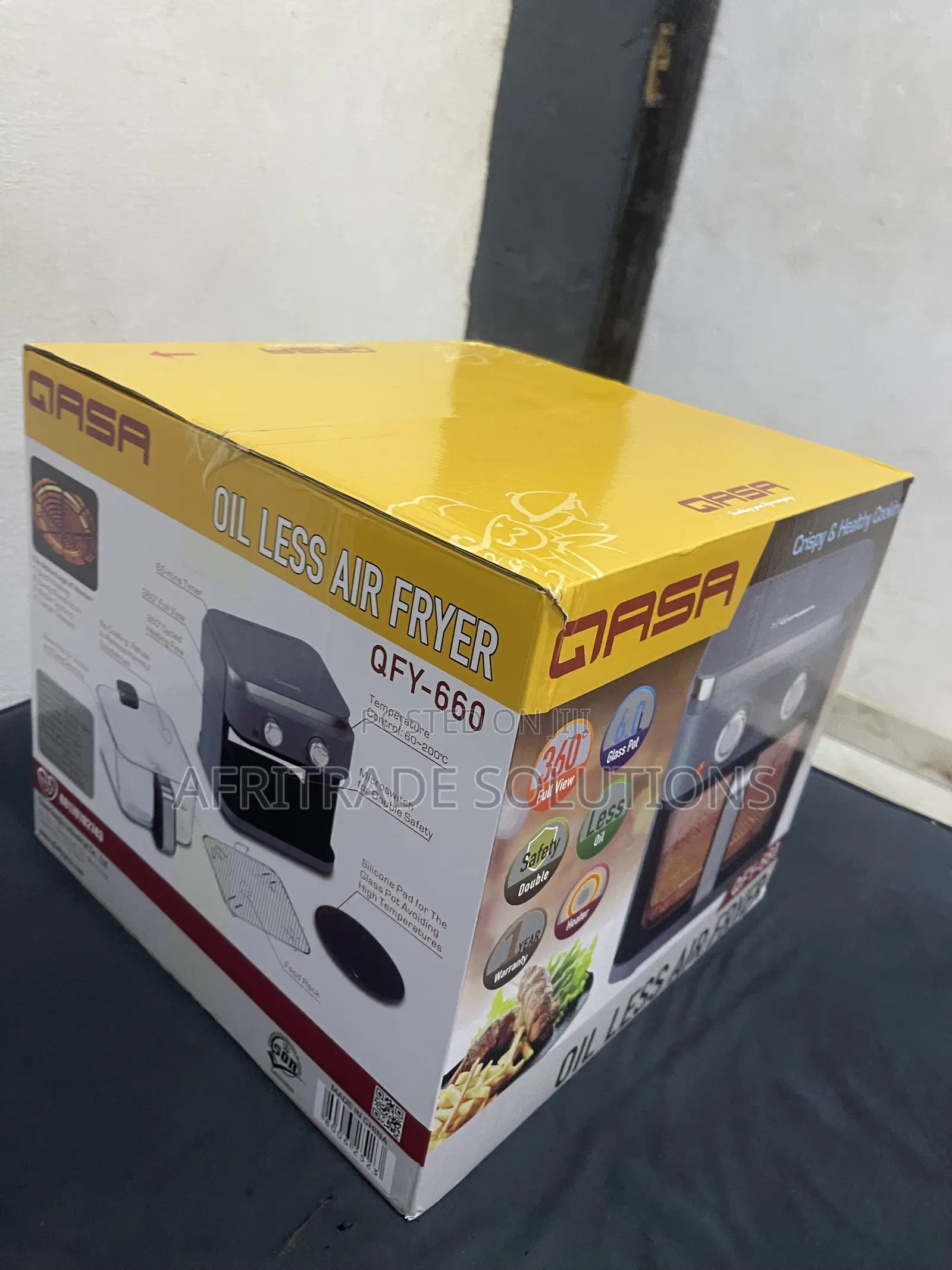 Qasa QFY-660 Oil Free 6L Air Fryer for Quick Meal Prep