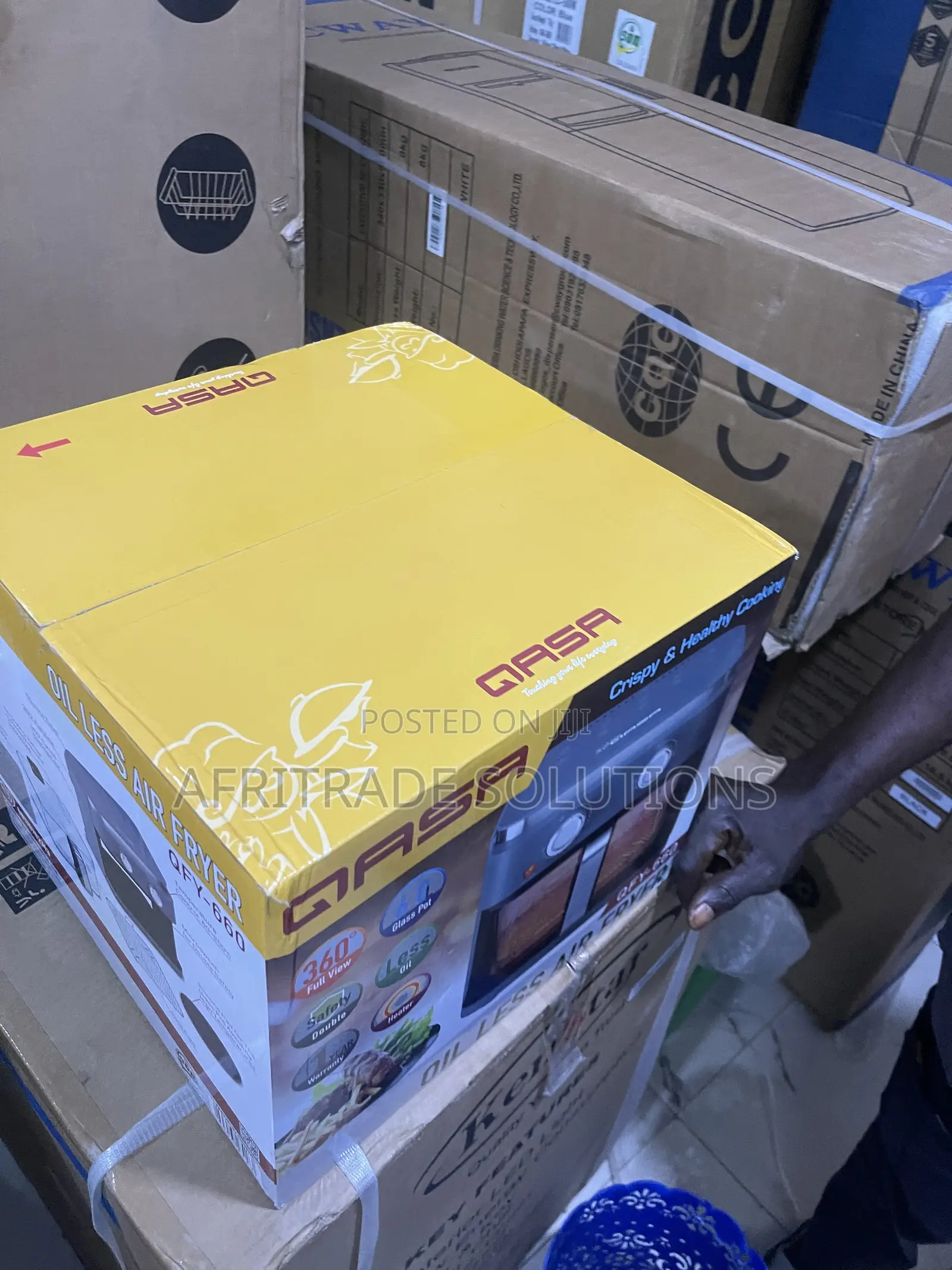Qasa QFY-660 6L Air Fryer for Convenient Low-Oil Cooking