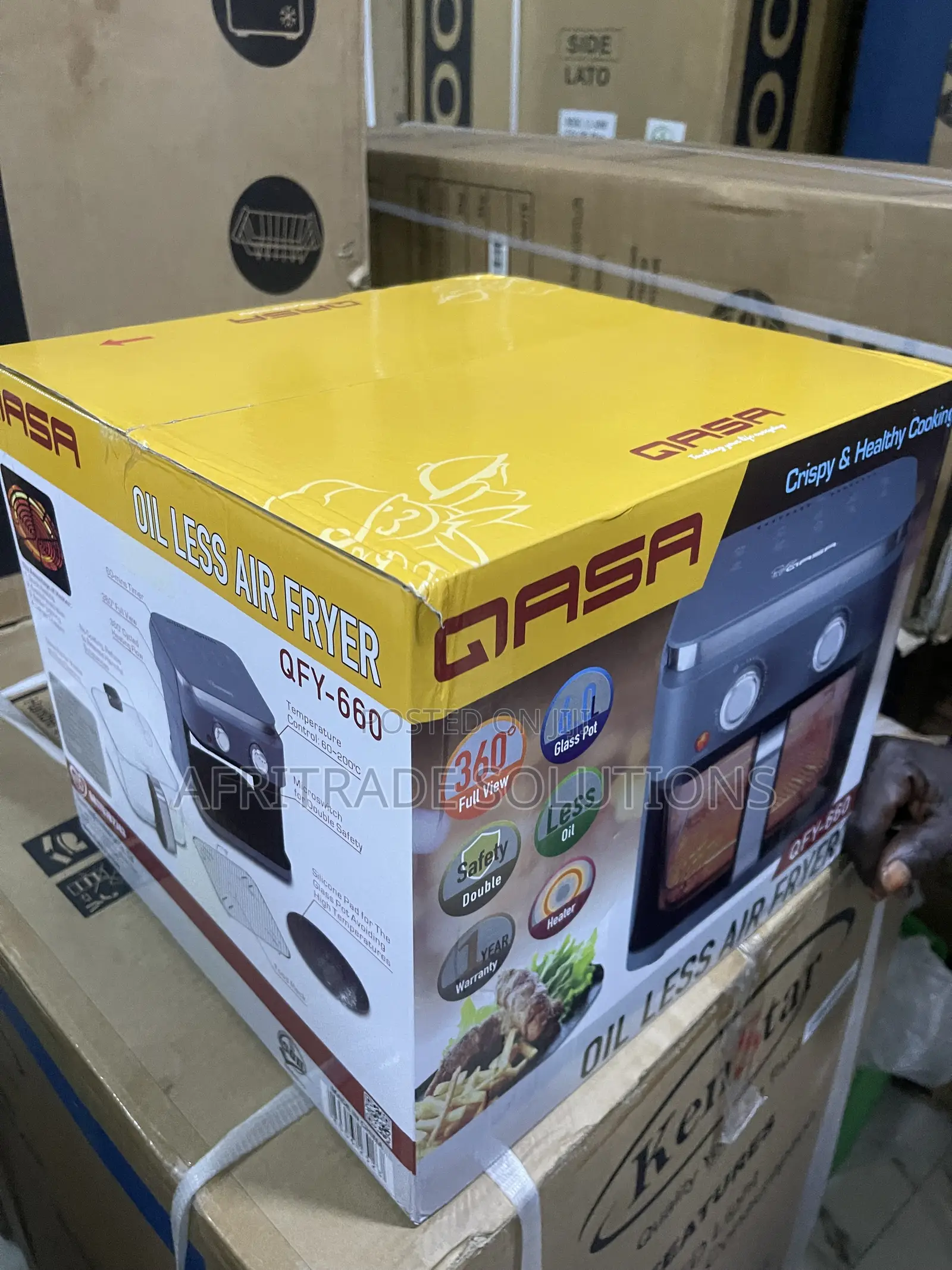 Qasa QFY-660 Oil Free 6L Air Fryer for Modern Kitchens