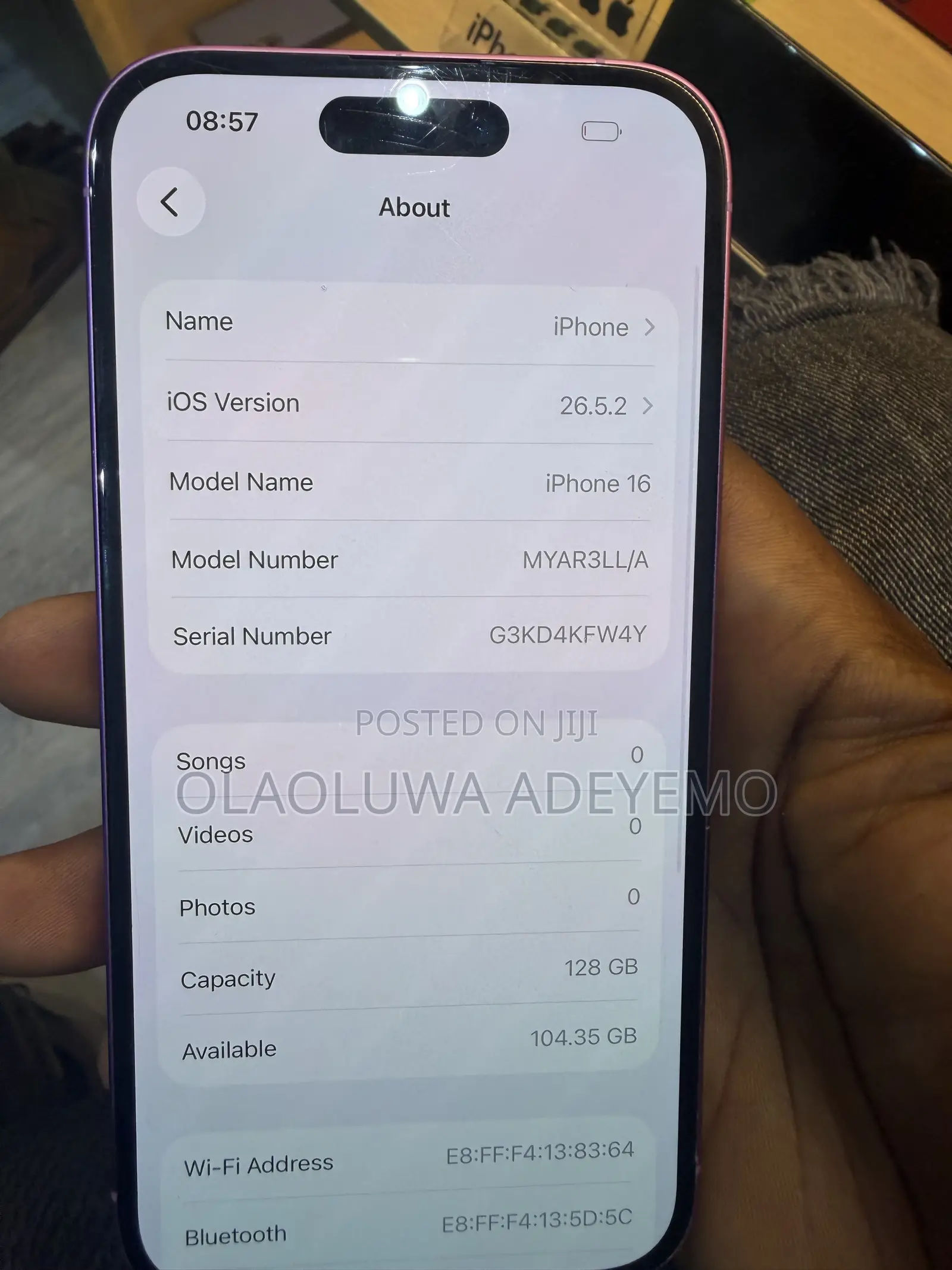 Apple iPhone 16 128 GB Pink