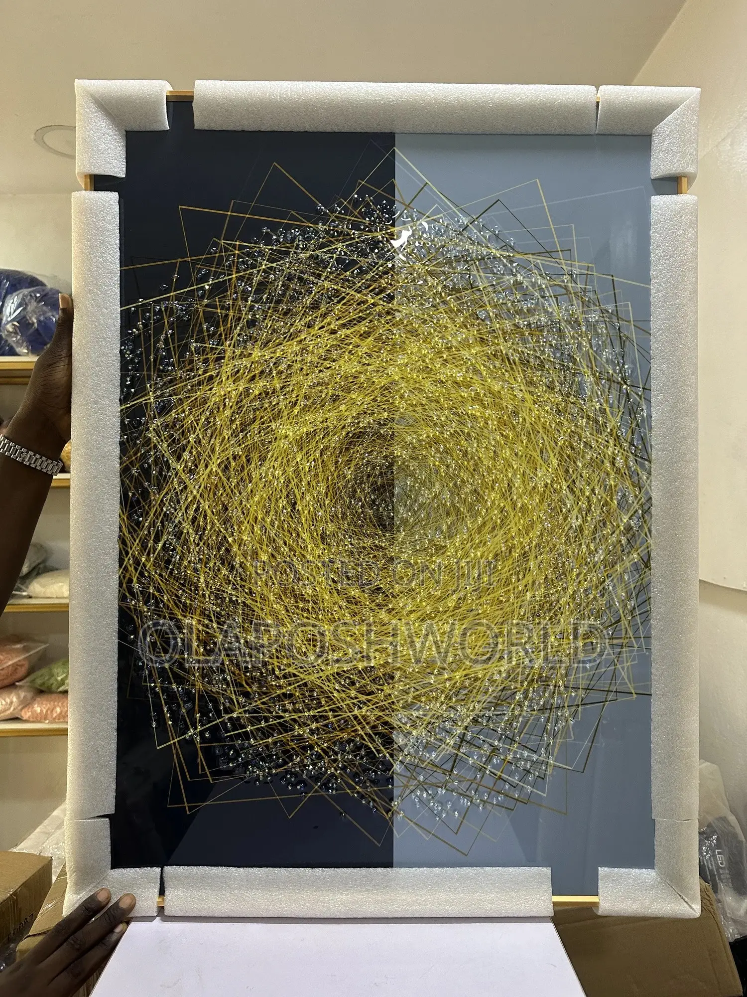 Spiral Acrylic Stoned Art 60*80cm