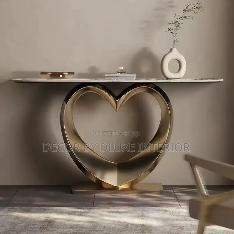 Modern Minimalist Marble Entrance Table Console