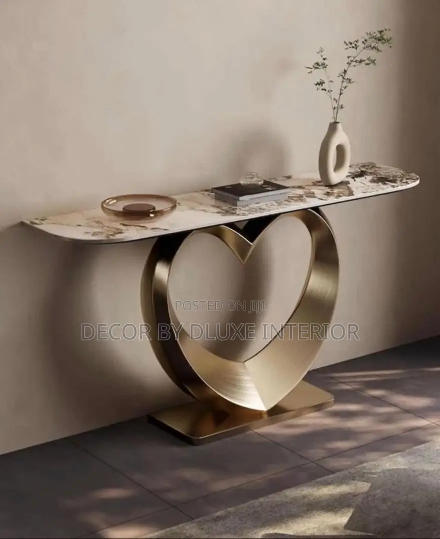 Modern Minimalist Marble Entrance Table Console