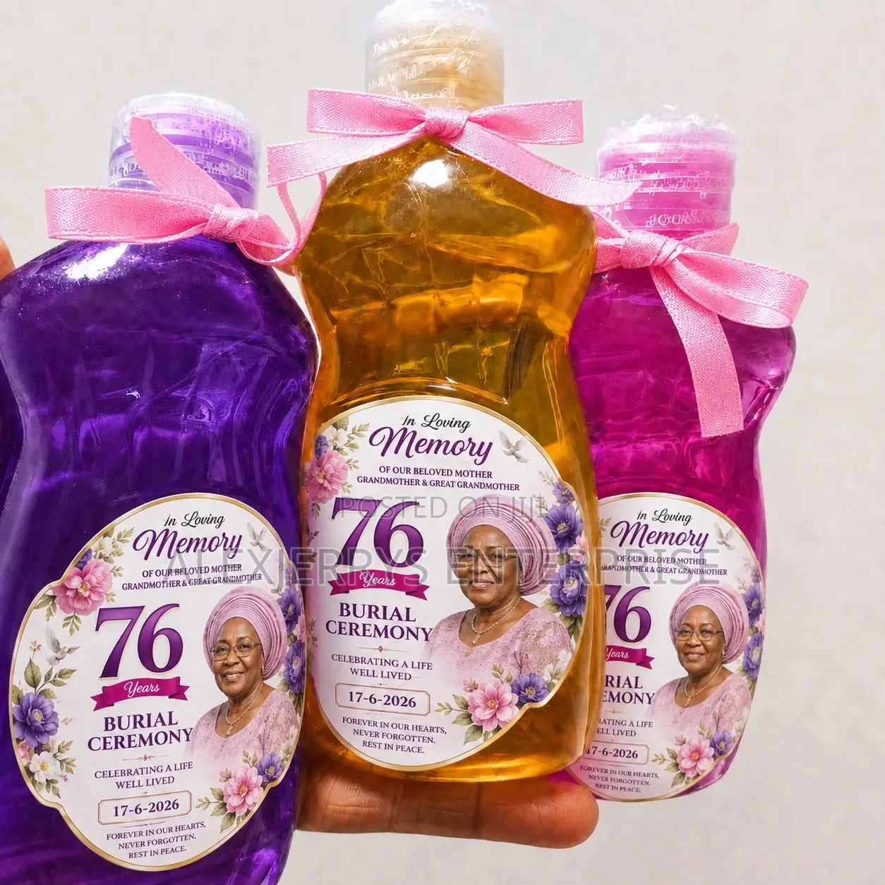 Customized Liquid Dishwash Souvenir | 50pcs 300ml for Wedding & Events