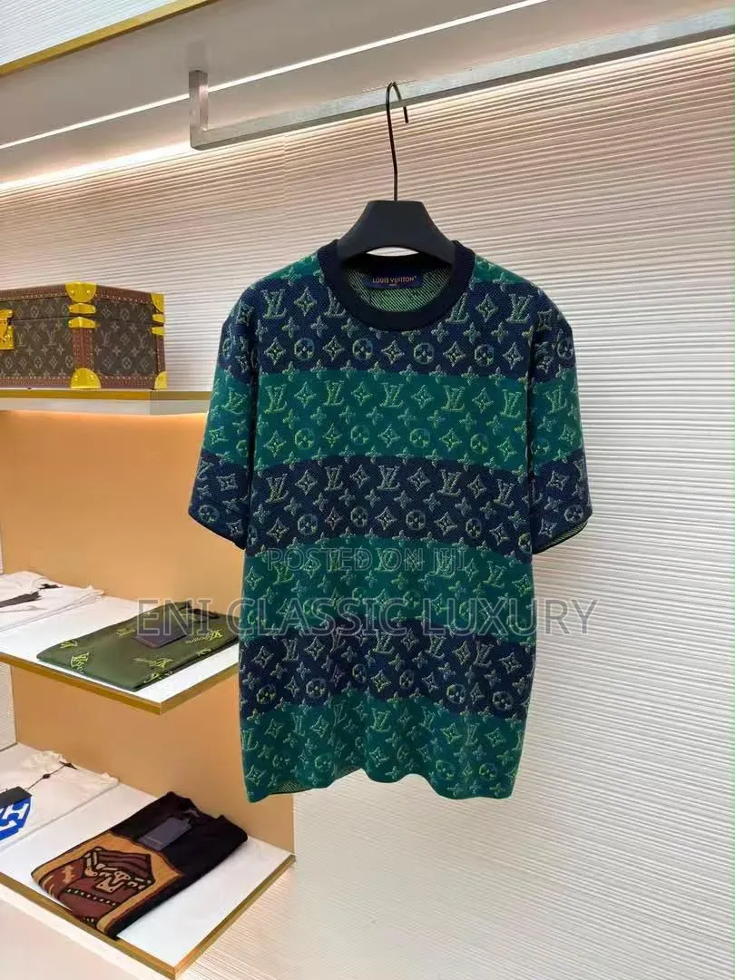 Pure Quality Luxury Men's Round Neck Louis Vuitton Well Banded Package