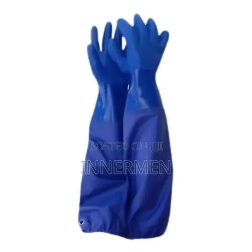 Heavy-Duty, Extra-Long PVC Safety Work Gloves