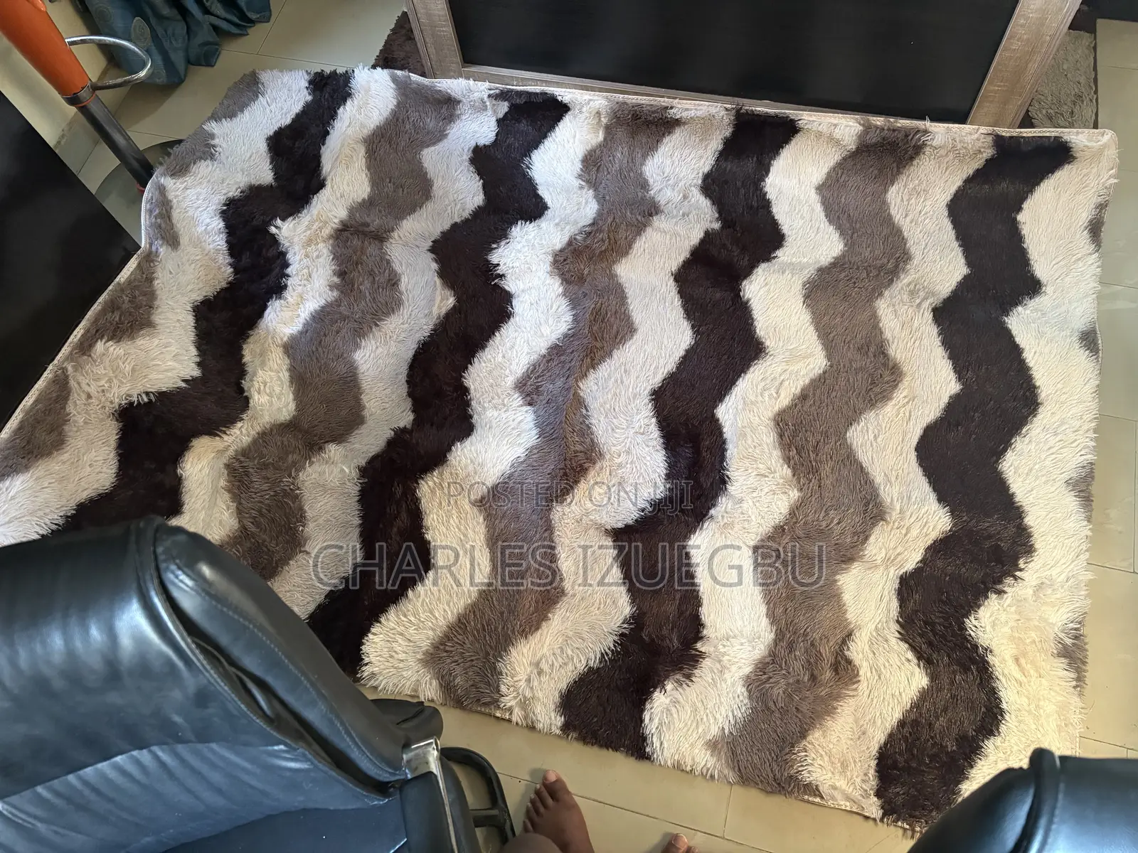 Fluffy Plush Fur Shaggy Rug 140x200cm Big Sze