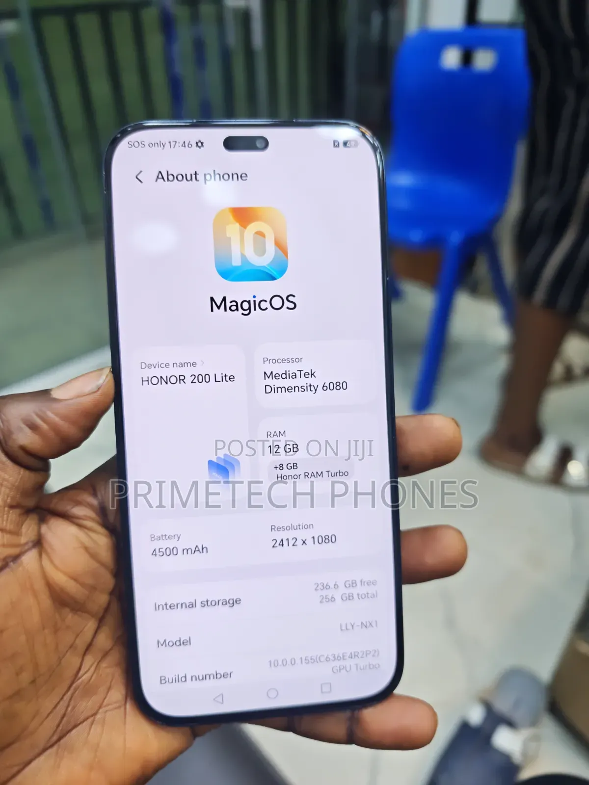 Honor 200 Lite 12 GB Black