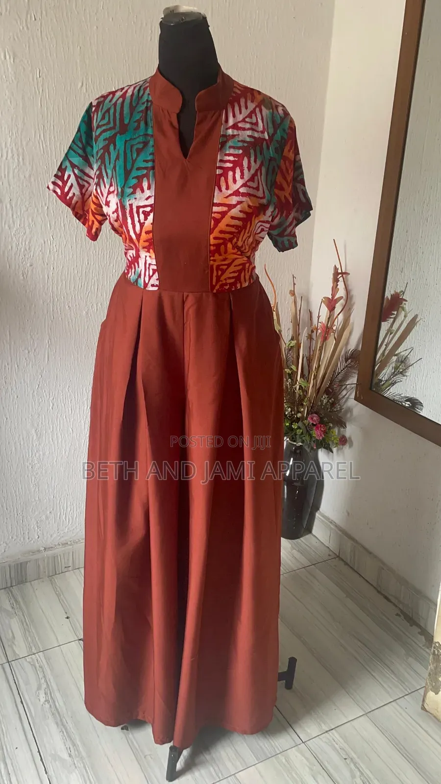 Adire- Crepe Jumpsuit