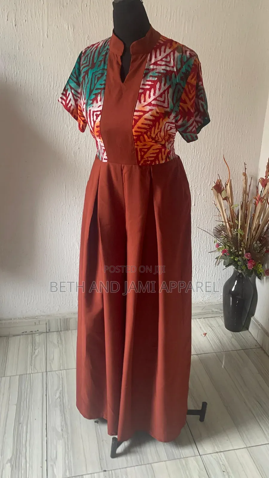 Adire- Crepe Jumpsuit
