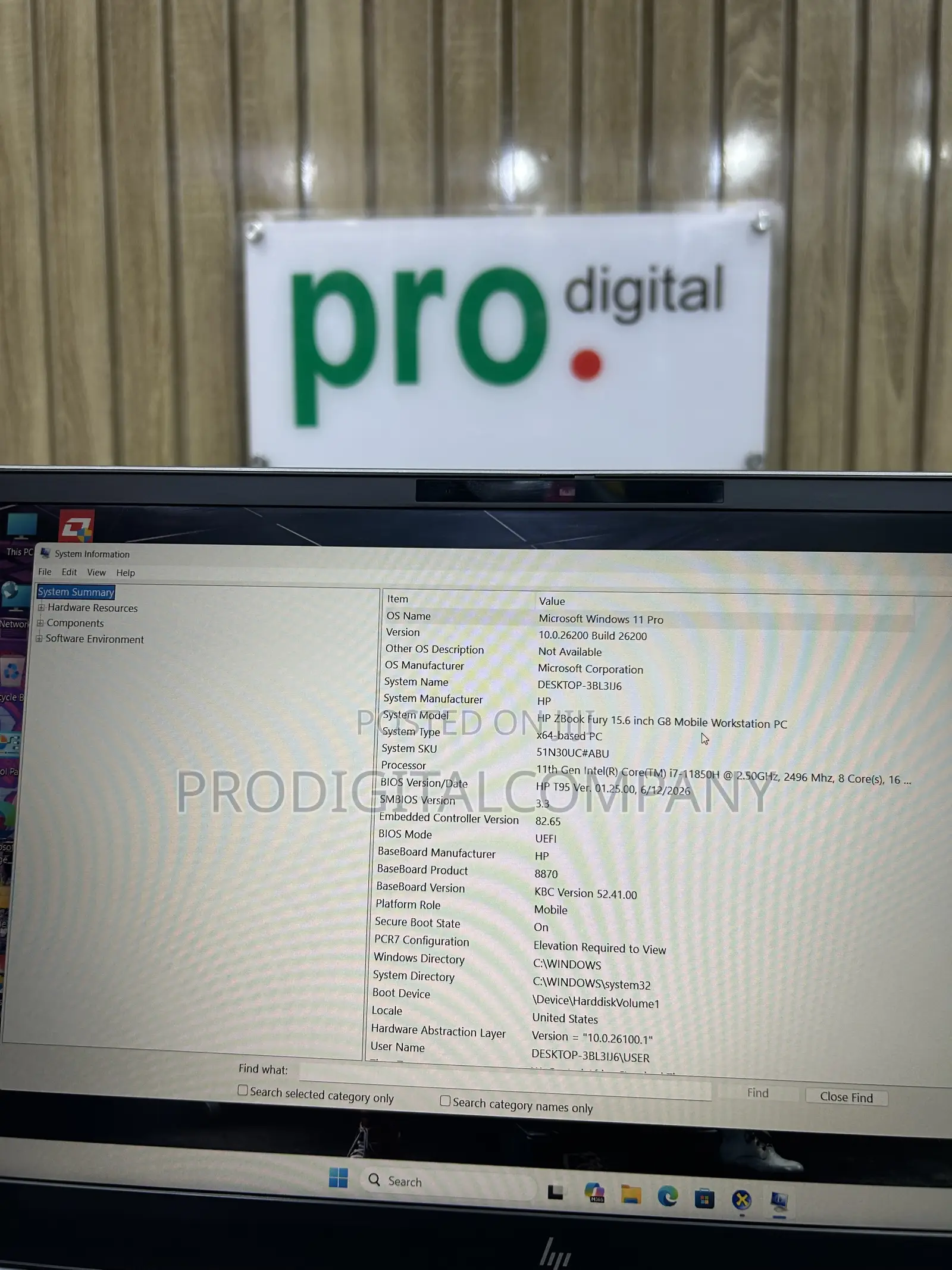Laptop HP ZBook Fury 15 G8 16GB Intel Core i7 SSD 512GB