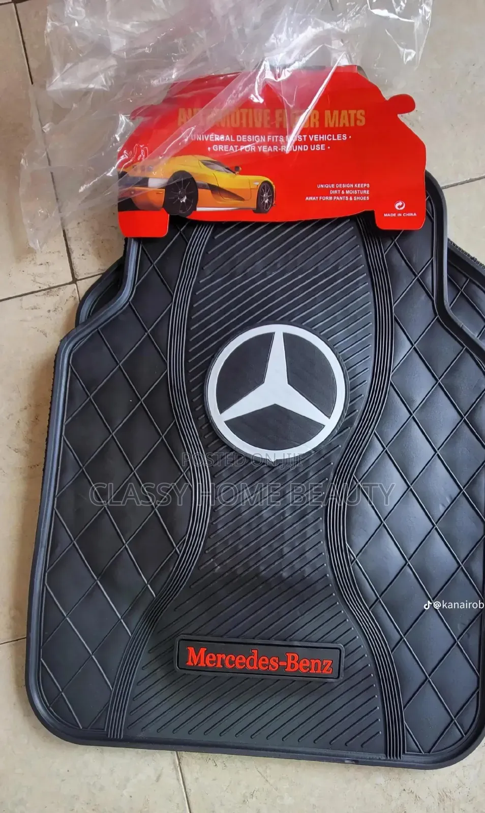 Mercedes-Benz AMG Edition Heavy-Duty Rubber Car Floor Mats