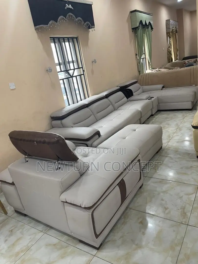 Luxury Animal Skin L Shape Sofa