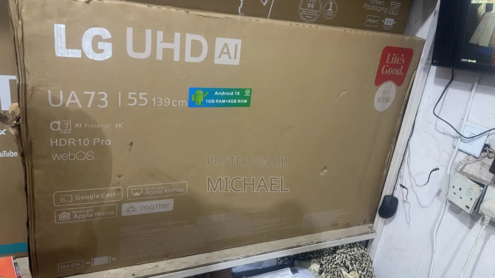 55 Inches LG Smart TV With Bluetooth
