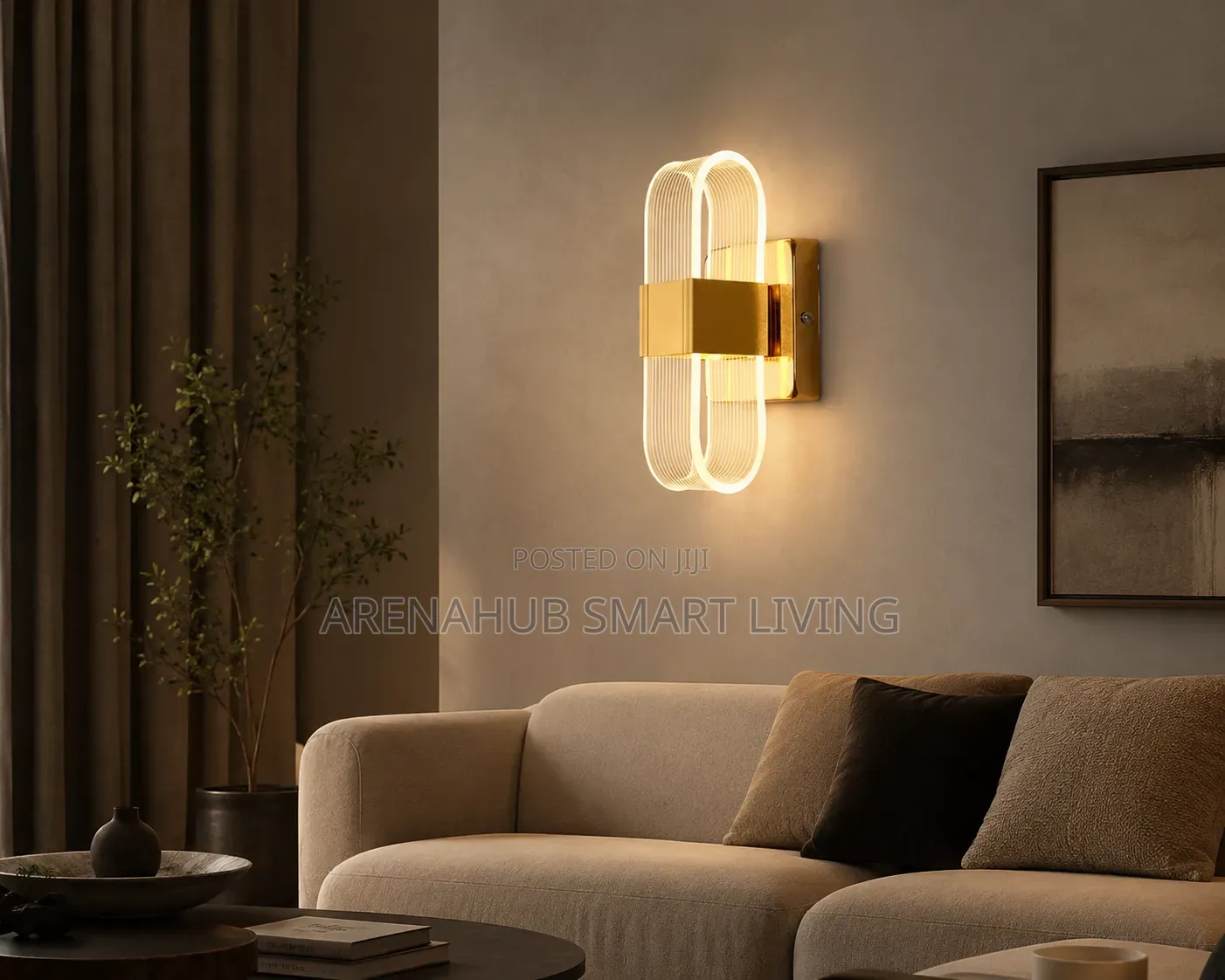 LED Wall Lamp Oval Home Decoration Wall Lamp Living Room Indoor