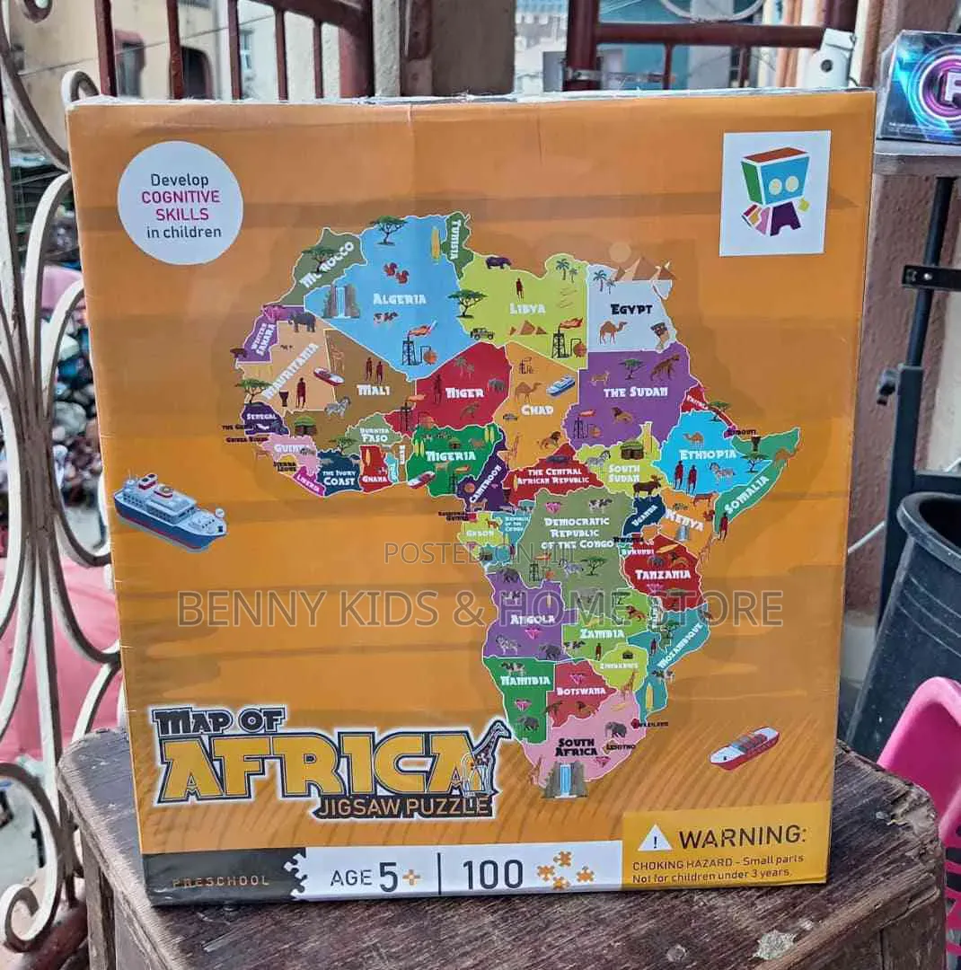 Map of Africa Jigsaw Puzzle Set
