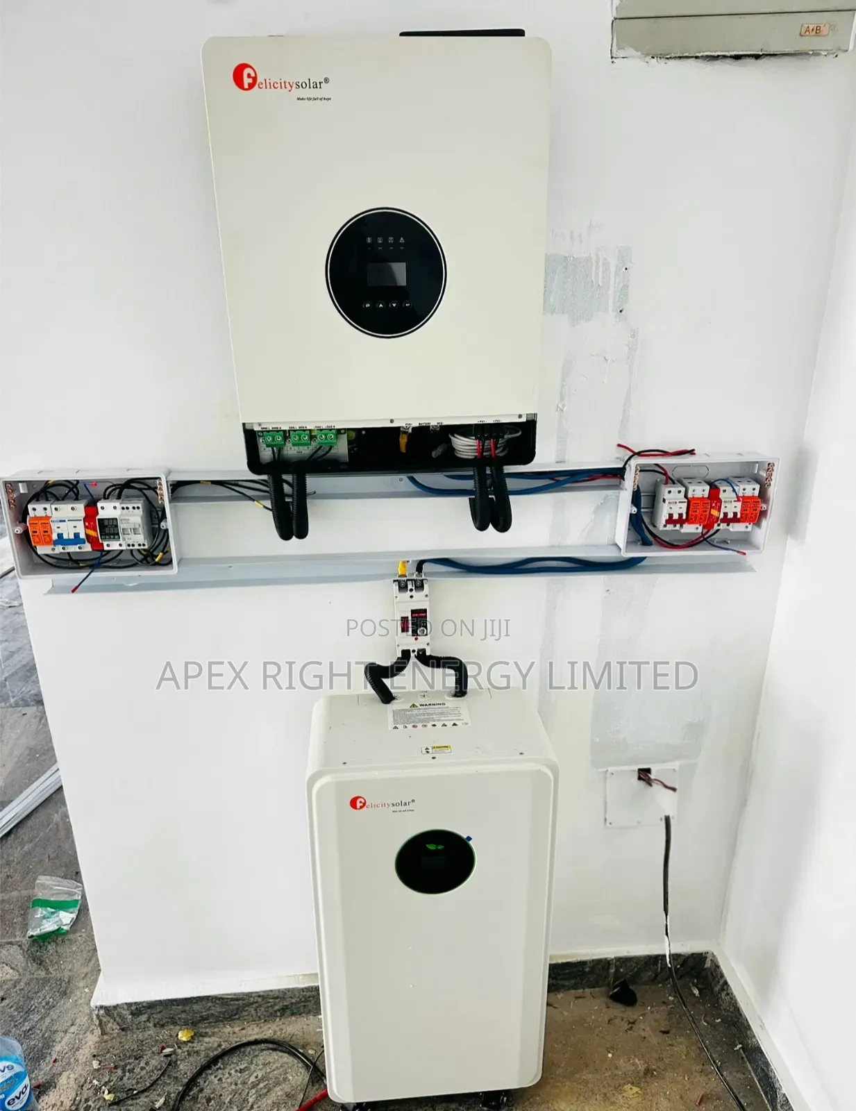 Full Setup 12kva Felicity Hybrid+15kwh Lithium+650w B-Fecial Panel X12
