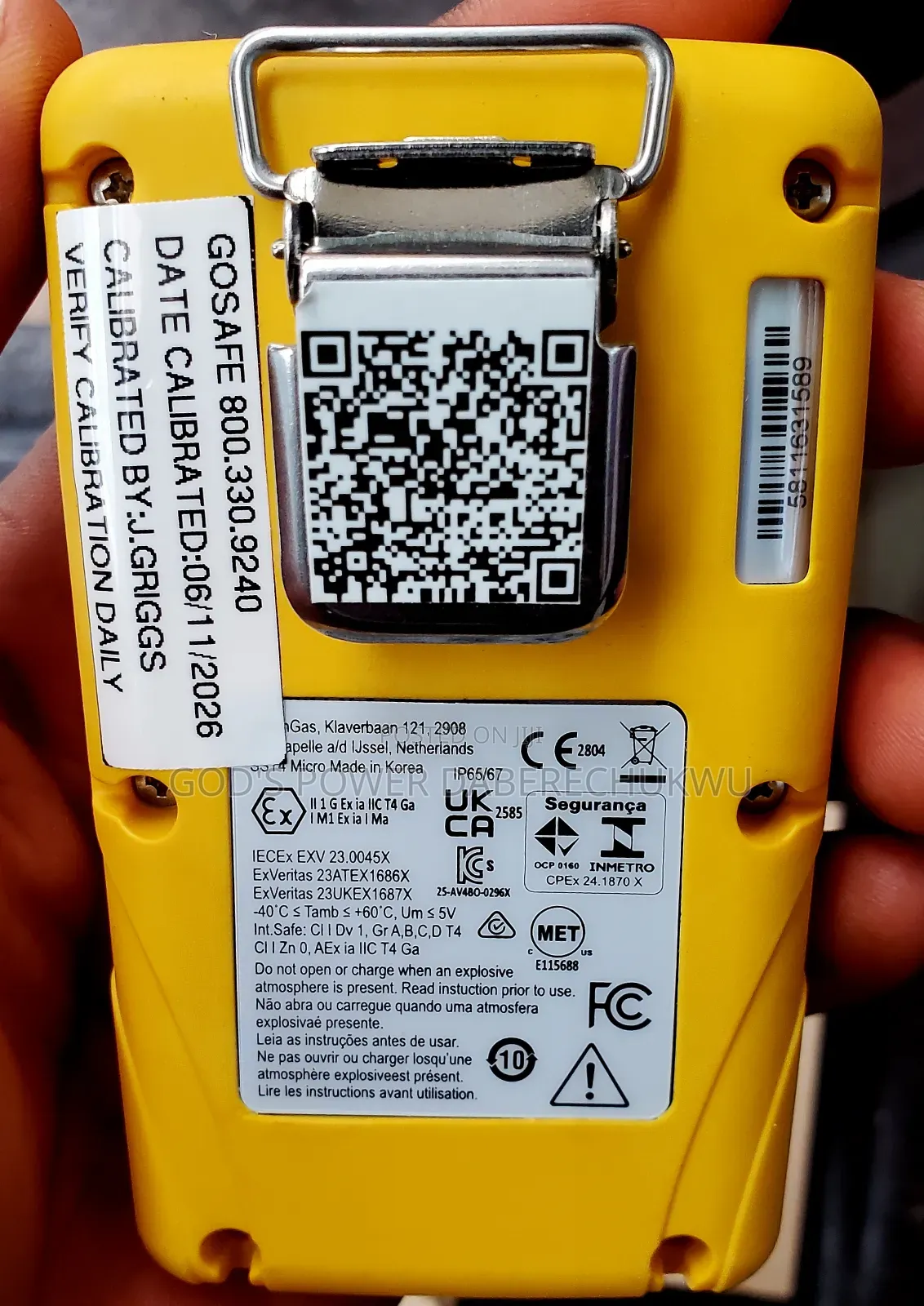 WatchGas SST4 Micro Gas Detector