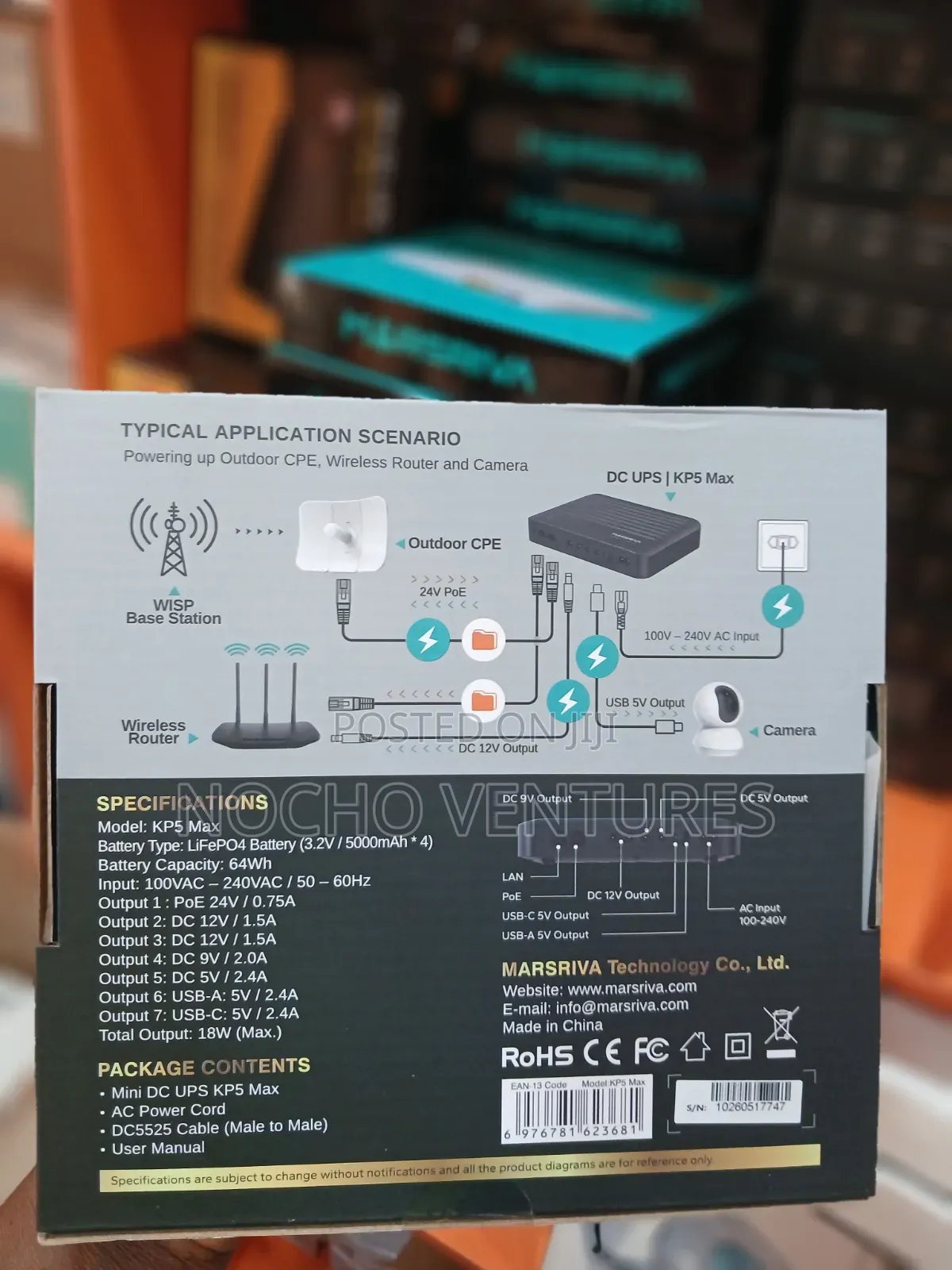 Marsriva 20000mah Smart Mini Router Dc Ups