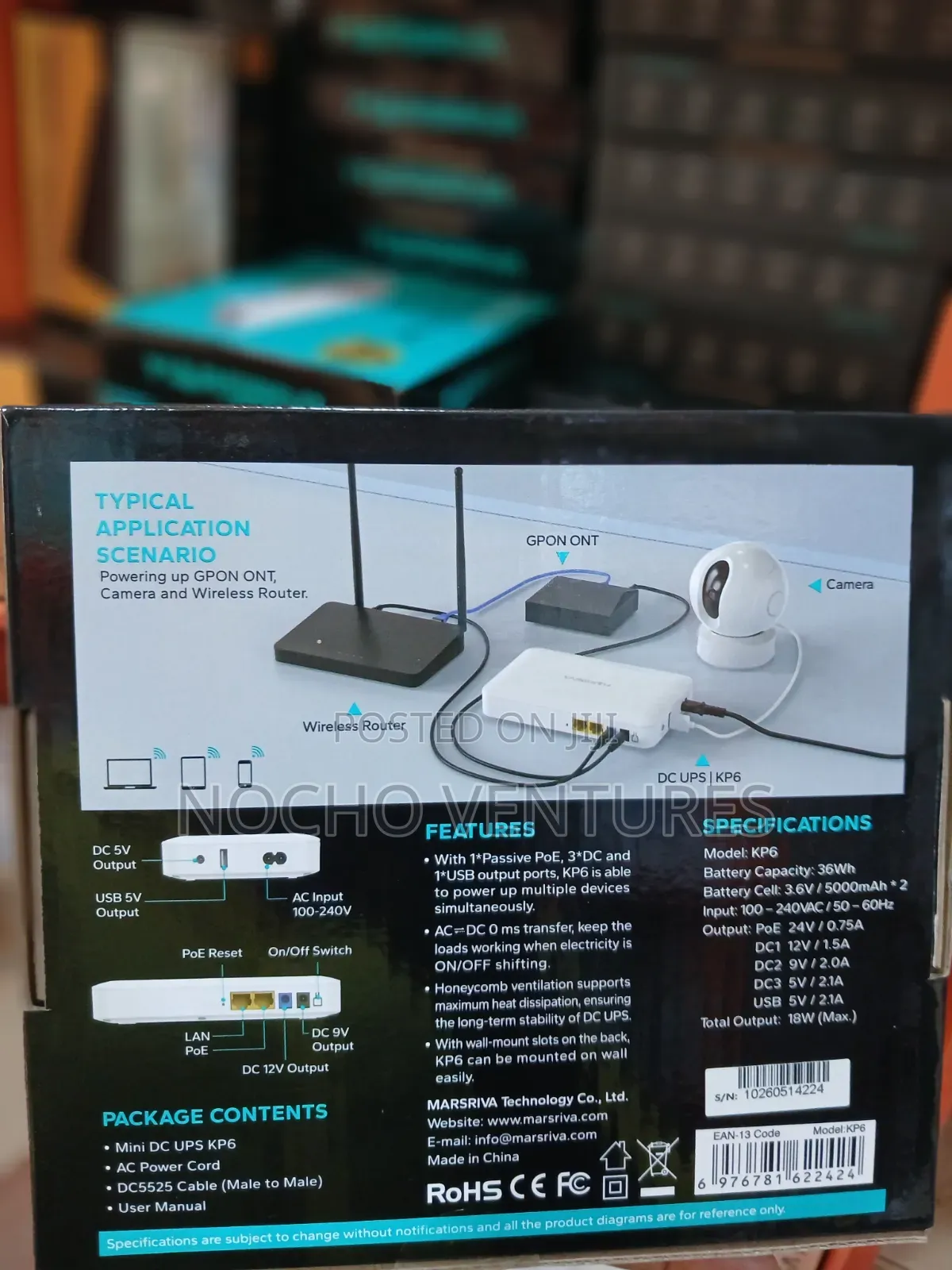 Marsriva 10000mah Smart Dc Ups Router Power Bank
