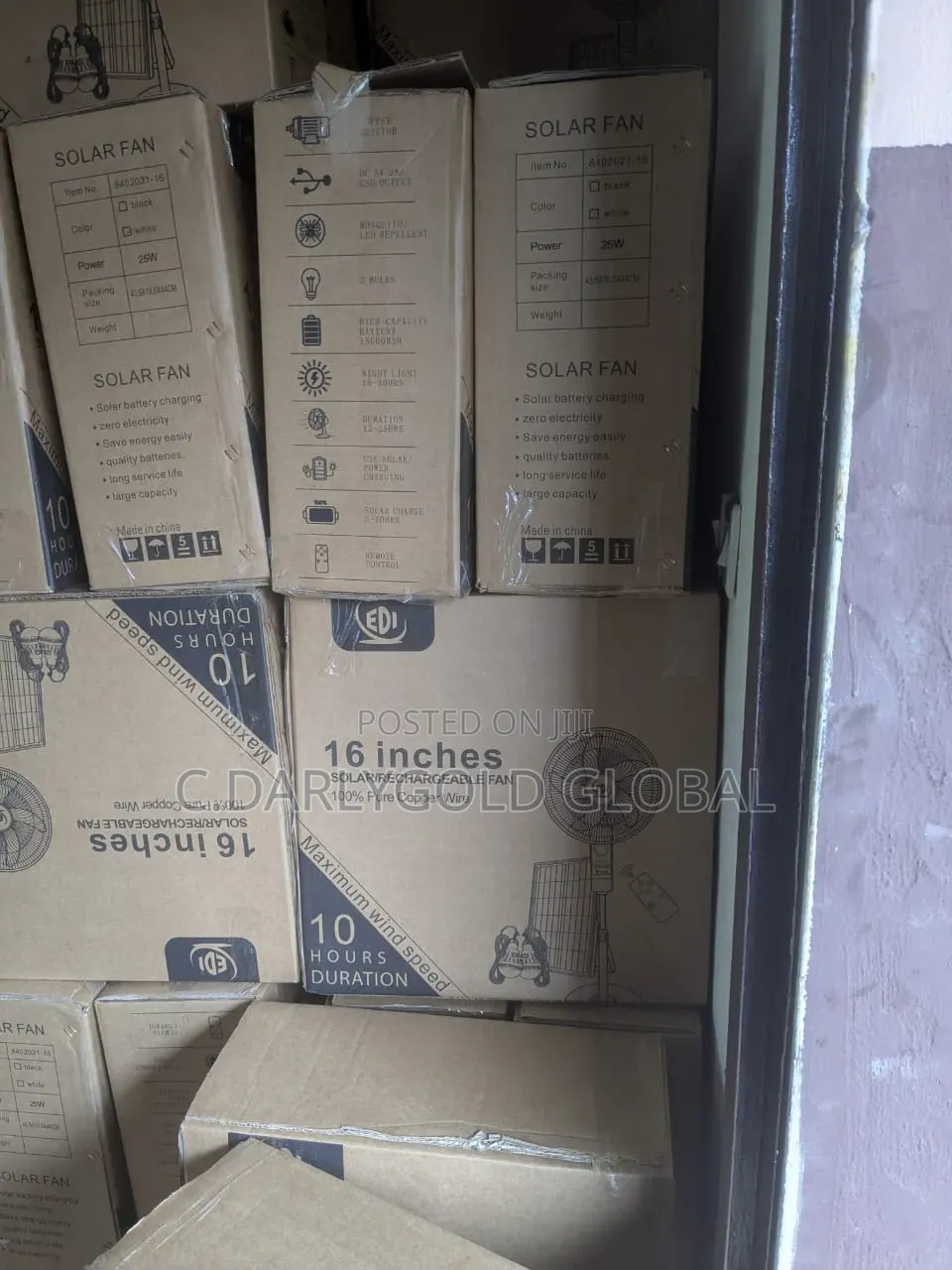 Edi Solar 16inches Standing Fan
