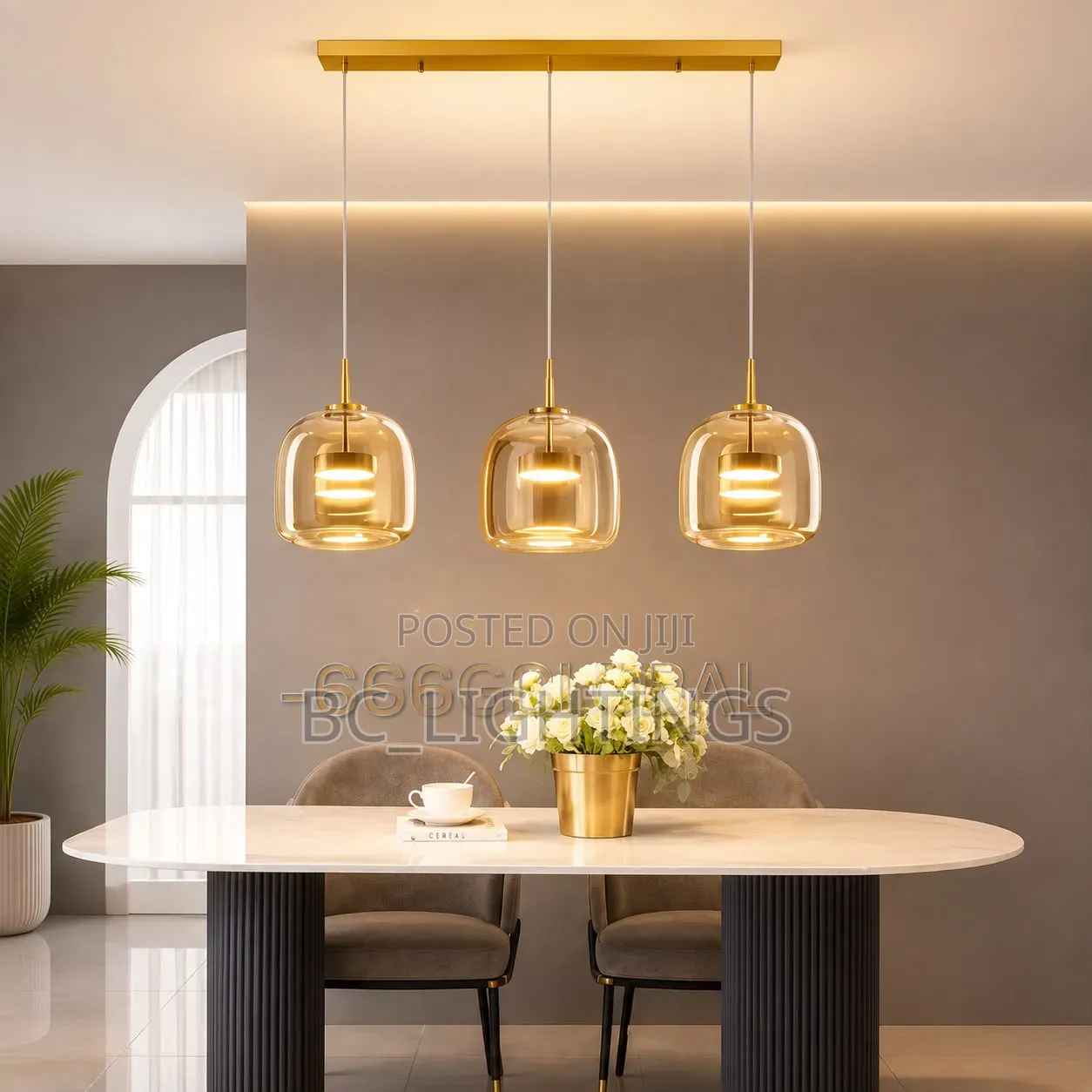 Nordic Modern Glass  Pendant Light Minimalist Hanging Lamp for Kitchen