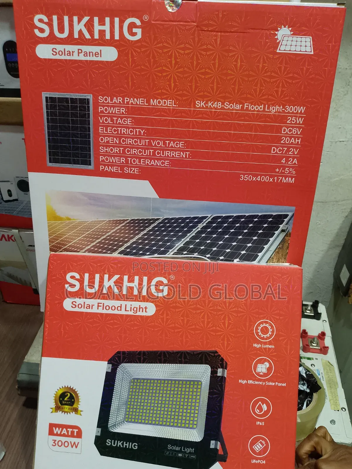 Sukhig 300watts Solar Flood Light