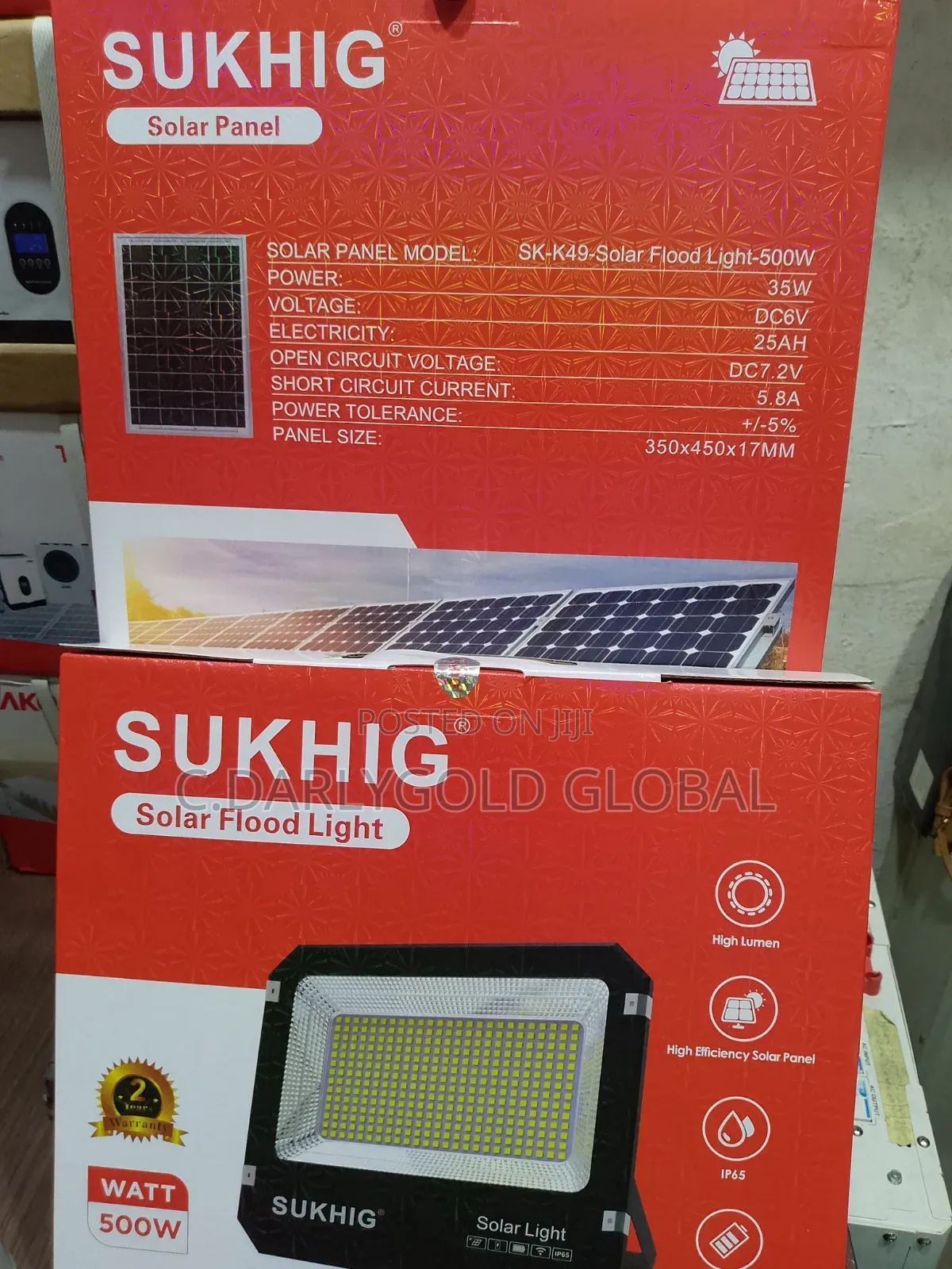 Sukhig 500waats Solar Flood Light