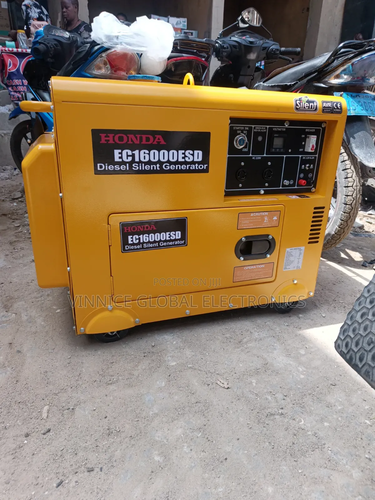 15KVA Honda Diesel Generator 100% Pure Copper Coil Brand New.