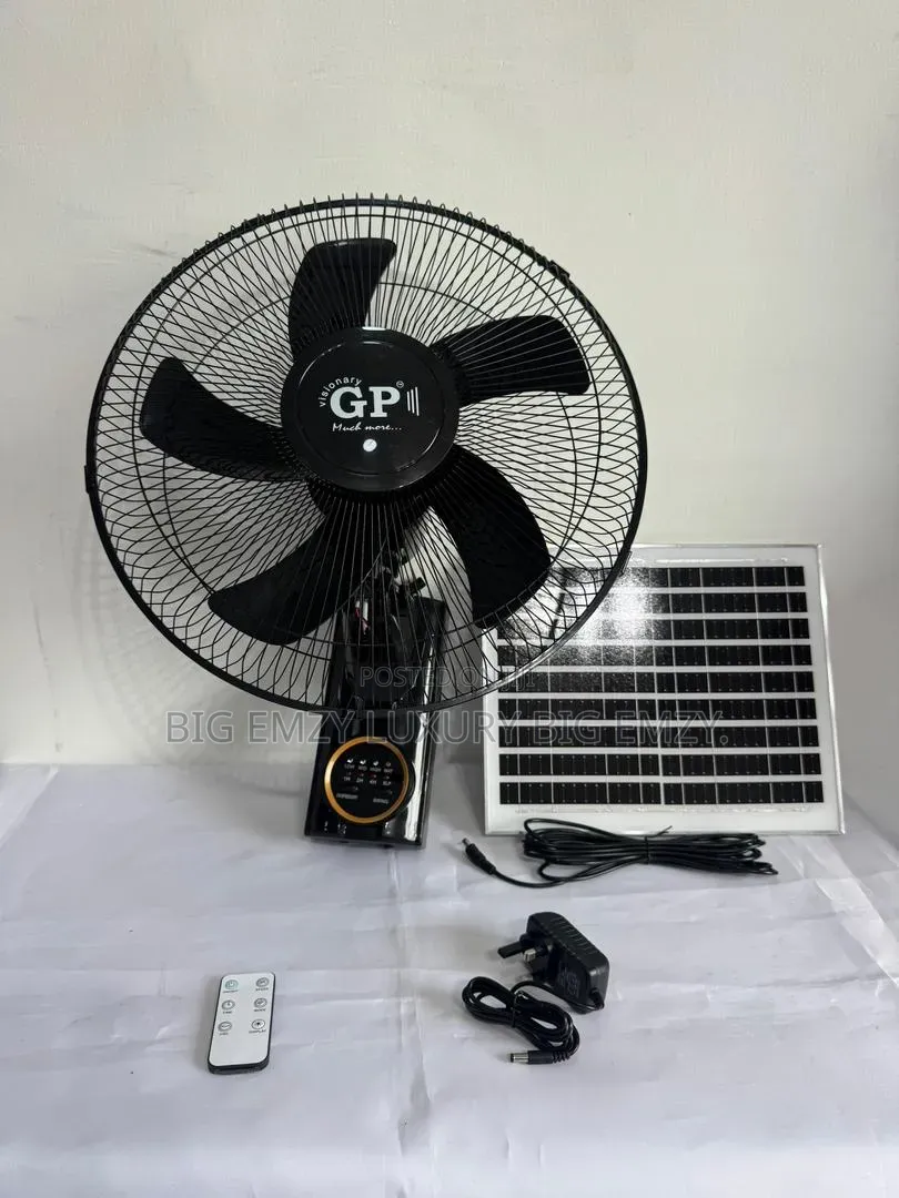 Solar and Rechargeable Wall Fan.