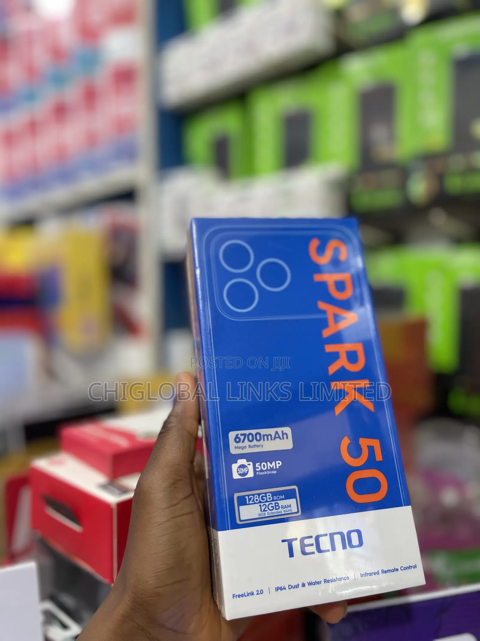 New Tecno Spark 50 128 GB Blue