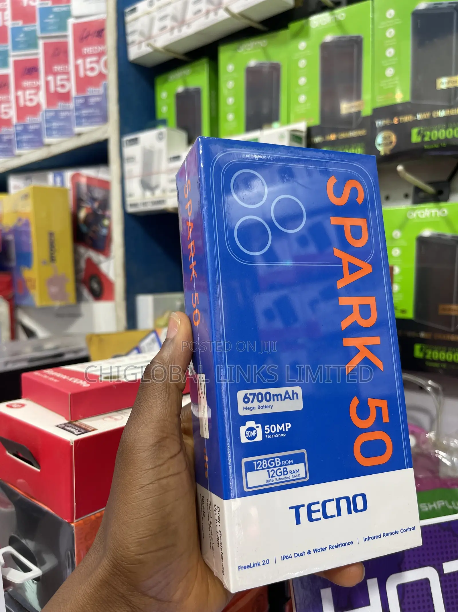 New Tecno Spark 50 128 GB Blue