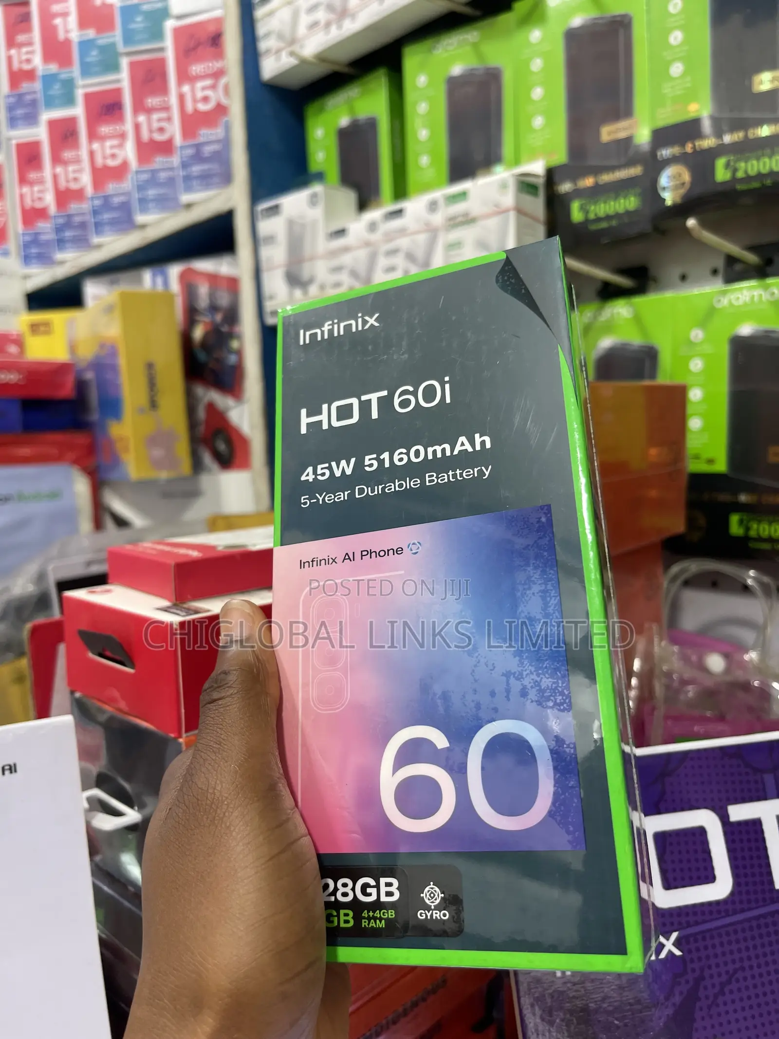New Infinix Hot 60i 128 GB Black