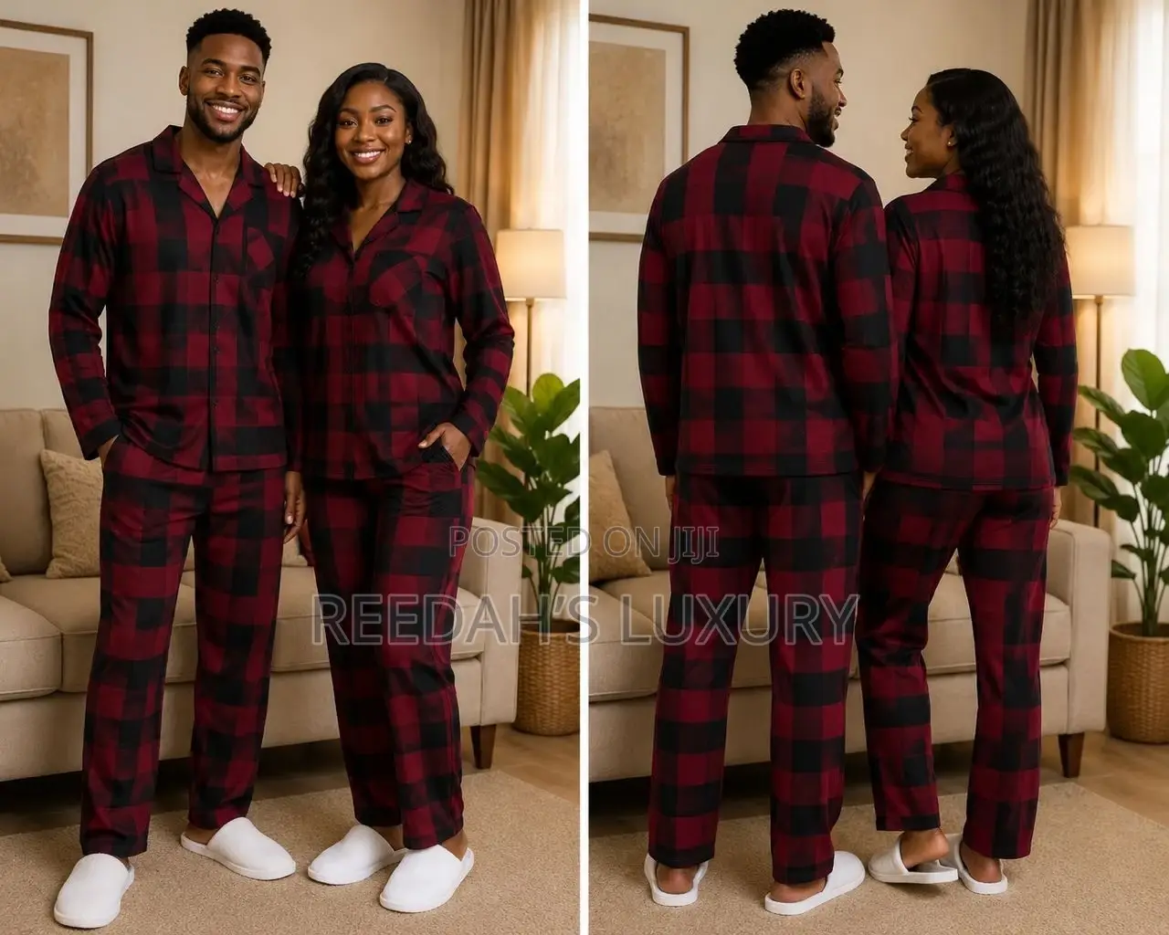 3 in 1 Plaid Unisex Pyjamas
