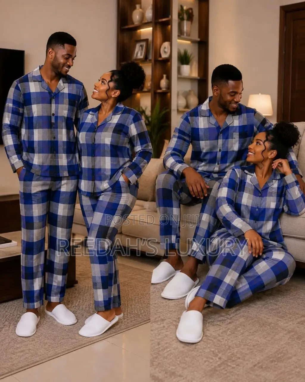 3 in 1 Plaid Unisex Pyjamas