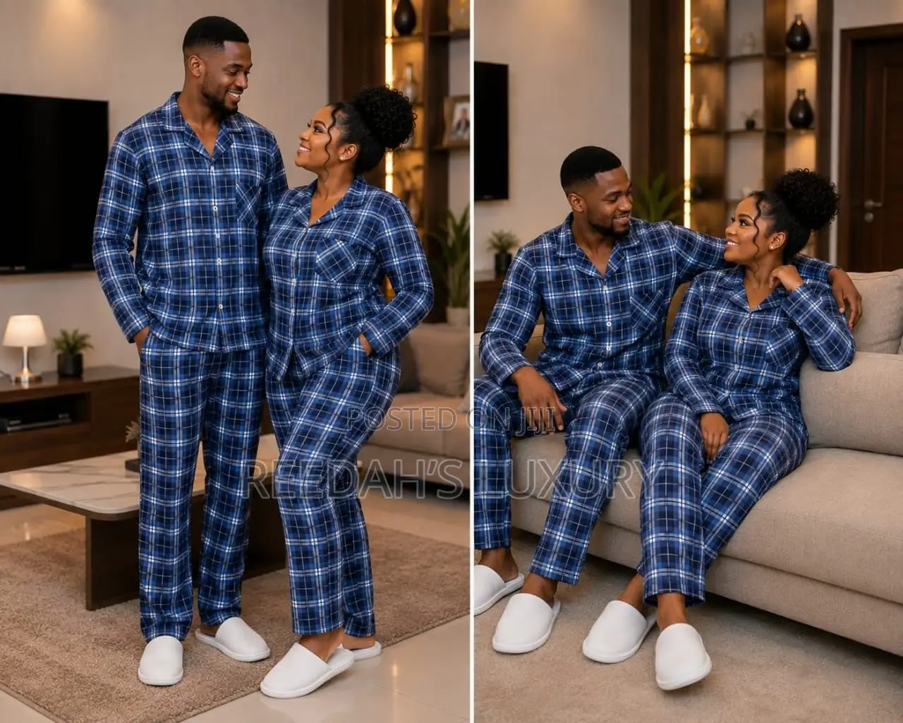 3 in 1 Plaid Unisex Pyjamas