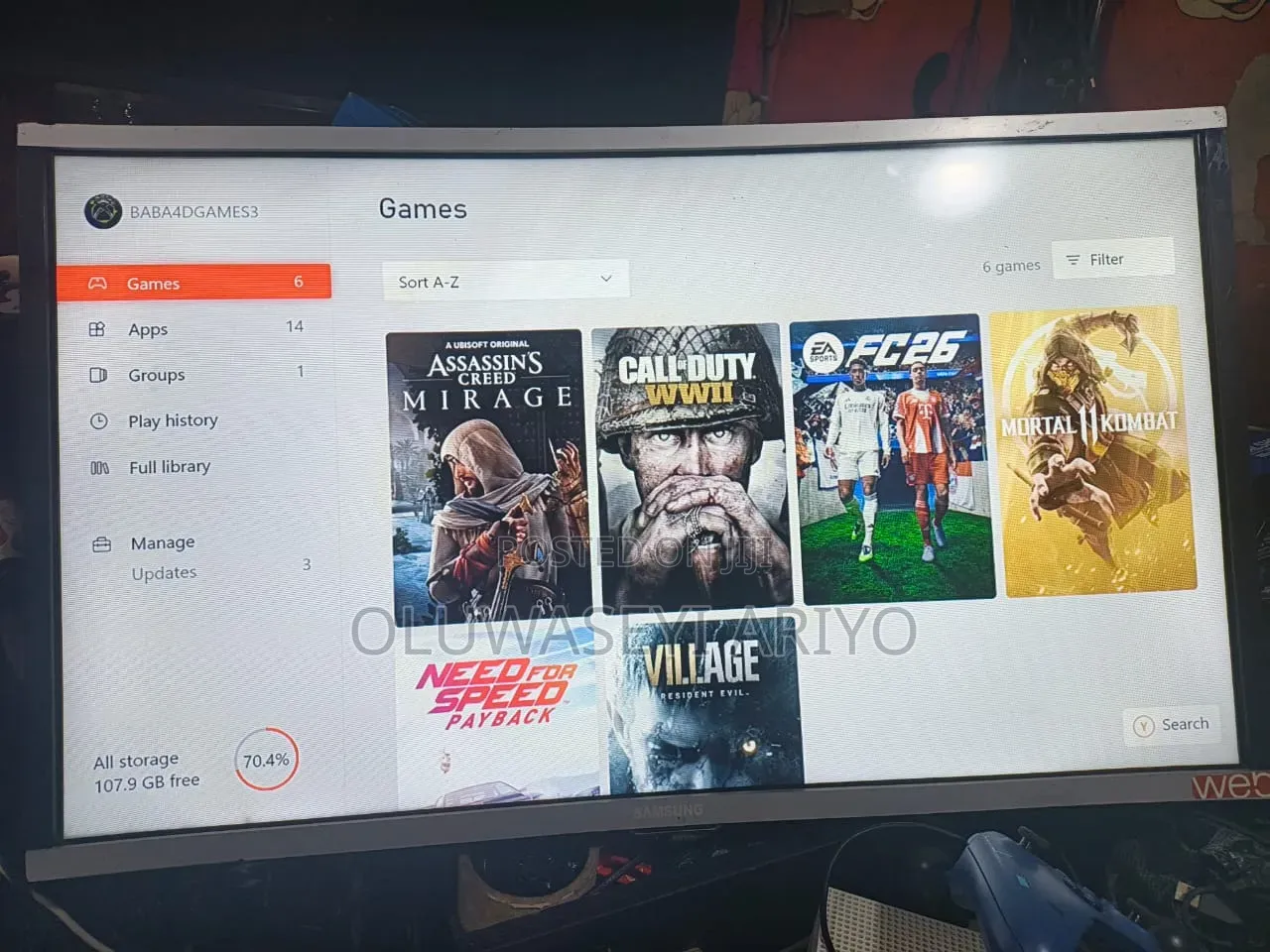 Fine Curve Tokunbo Samsung 32 Inch Gaming TV