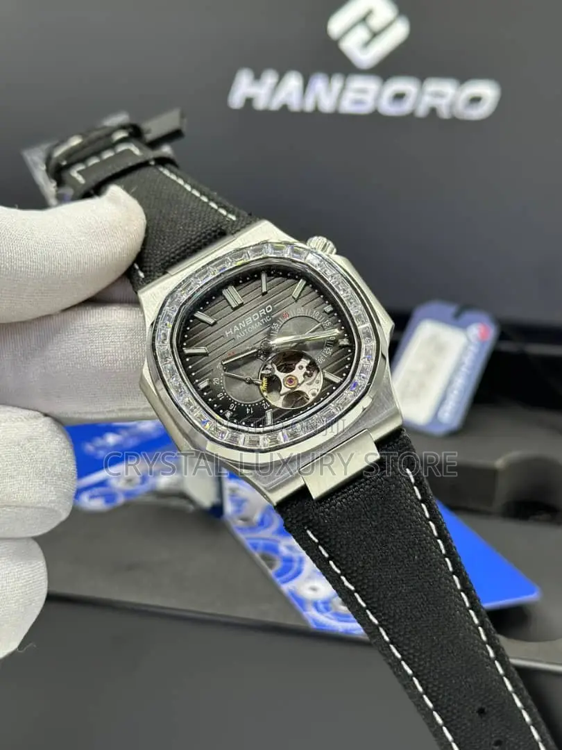 Hanboro Authentic Quality Luxury Men Automatic Engine Wristwatch