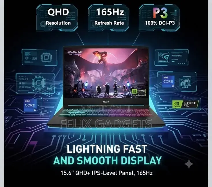 New Laptop MSI Katana 15 16GB Intel Core i7 SSD 1T