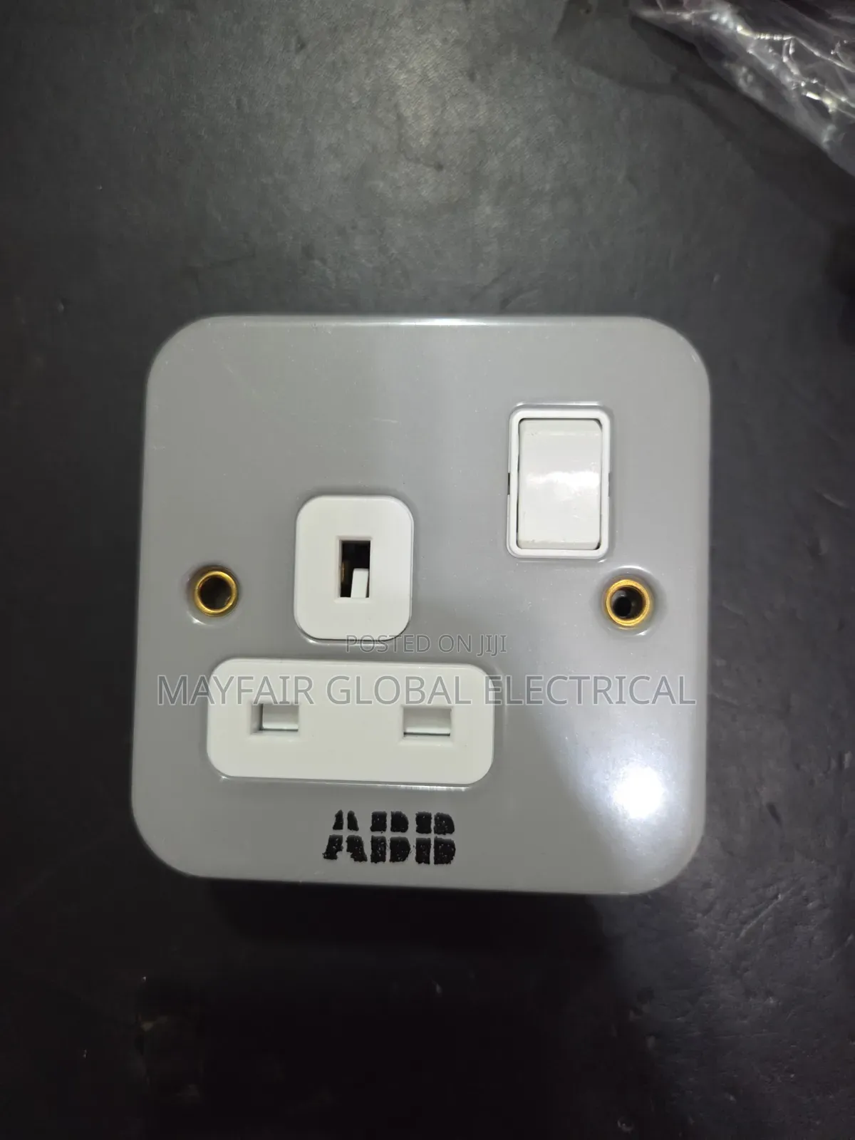 Original ABB 1-Gang 13-Amps Metal Clad Switched Socket Outlet