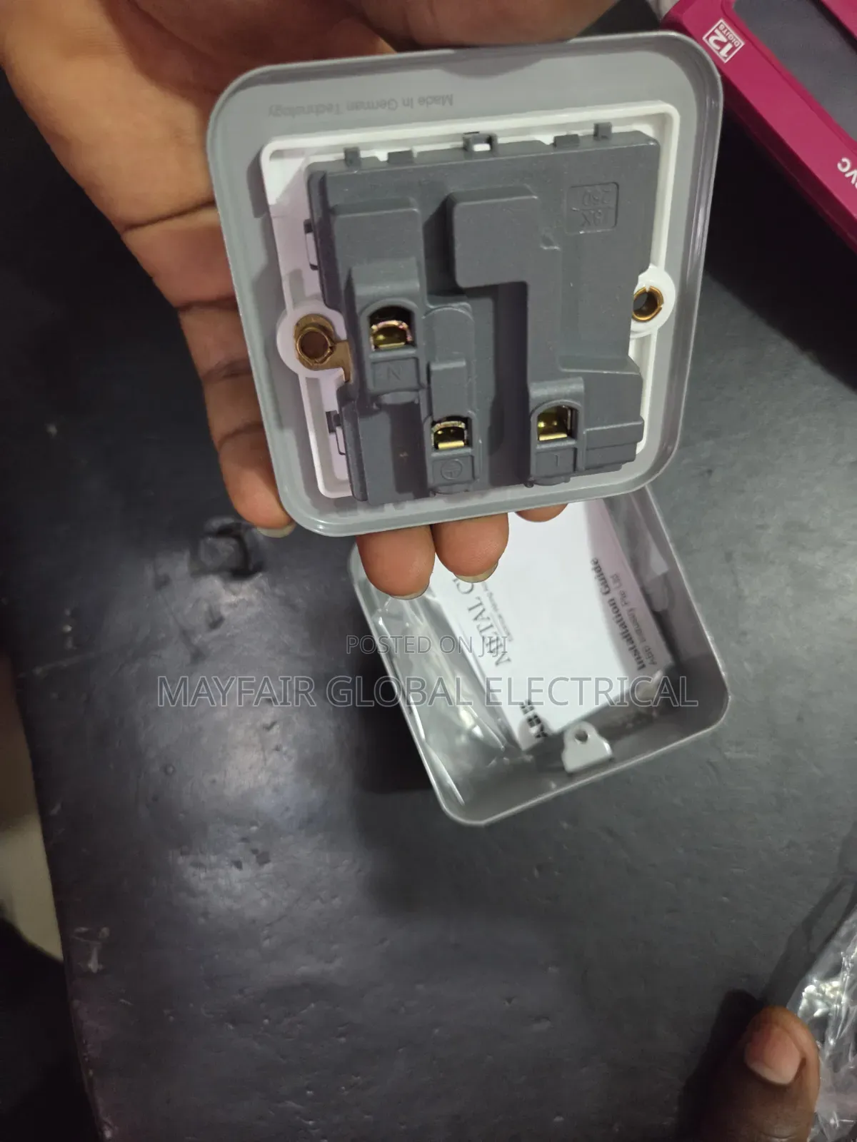 Original ABB 1-Gang 13-Amps Metal Clad Switched Socket Outlet