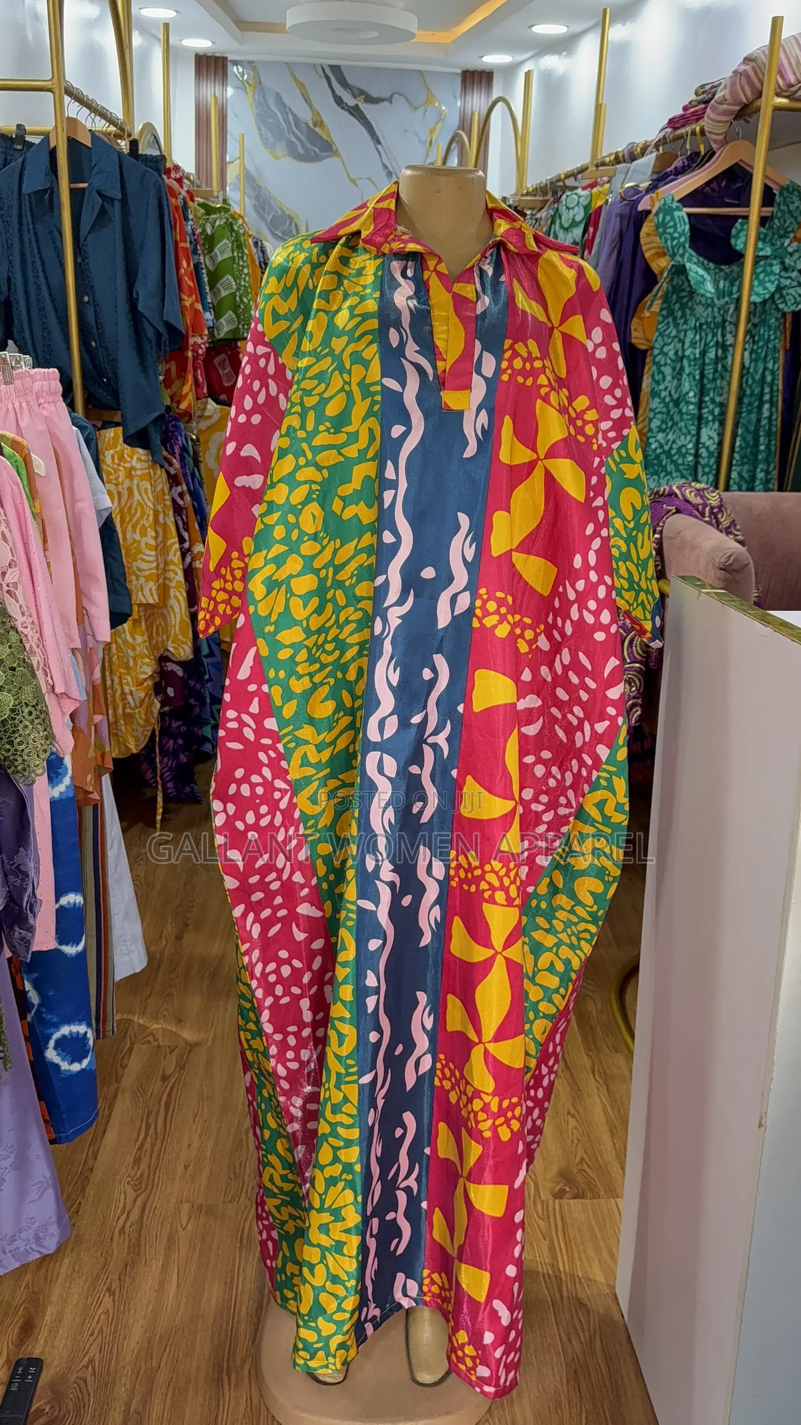 Beautiful Multicolour African Print Maxi Dress