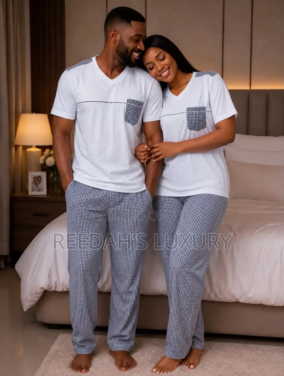 Matching Gingham Lounge Set