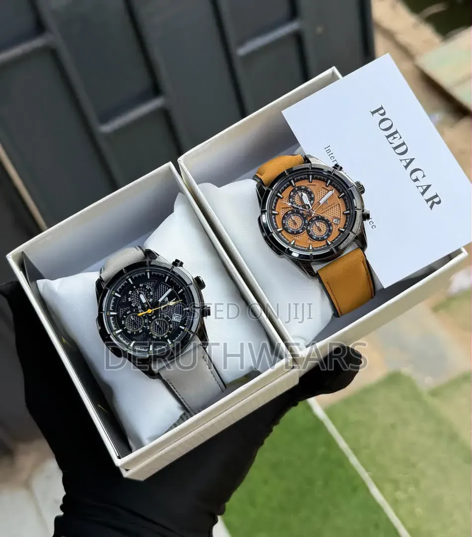 High Quality Poedagar Leather Watch