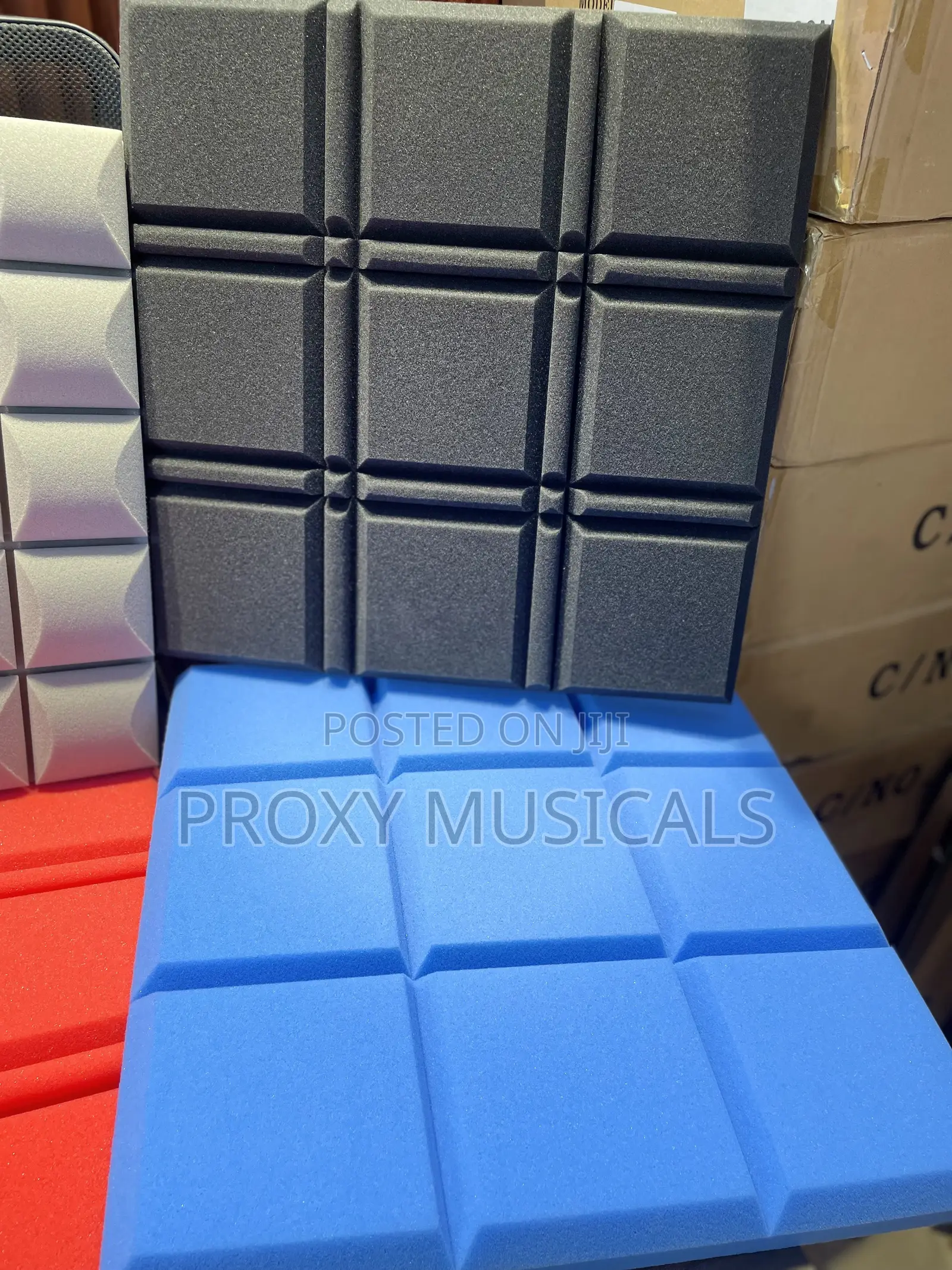 10 PCS Acoustic Studio Foam Panels Black