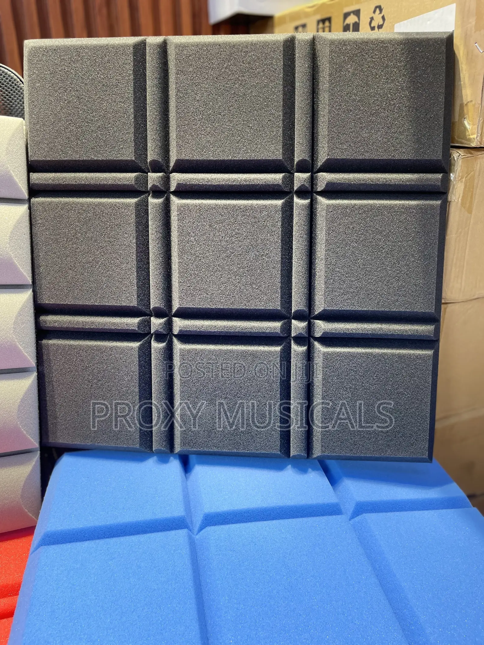 10 PCS Acoustic Studio Foam Panels Black