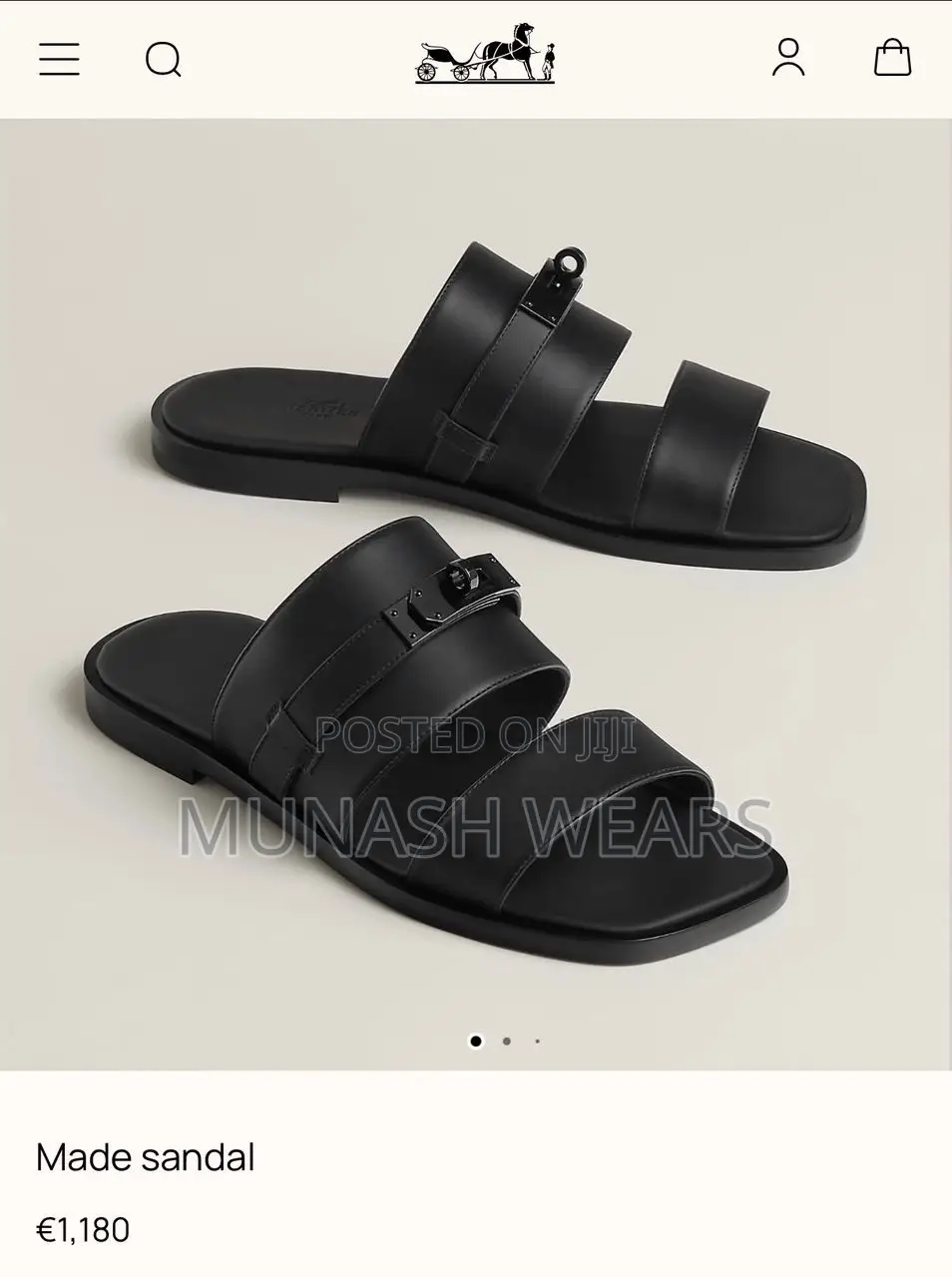 Hermes Calfskin Cover Leather Palm 41-47 Available