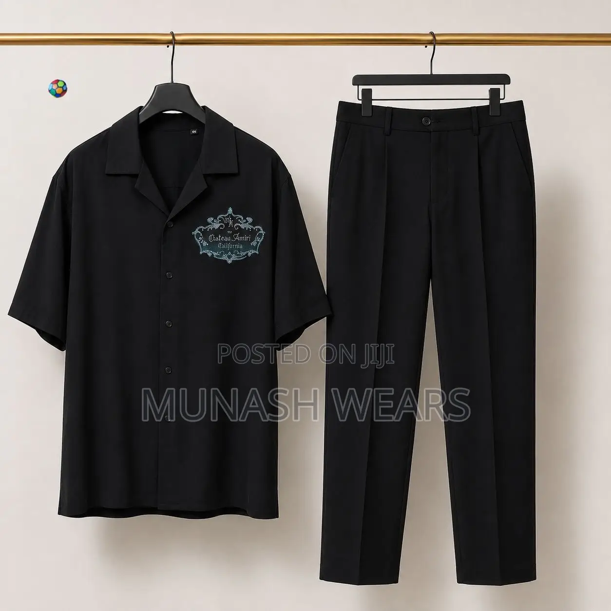 Amiri Black Shirt X Pant