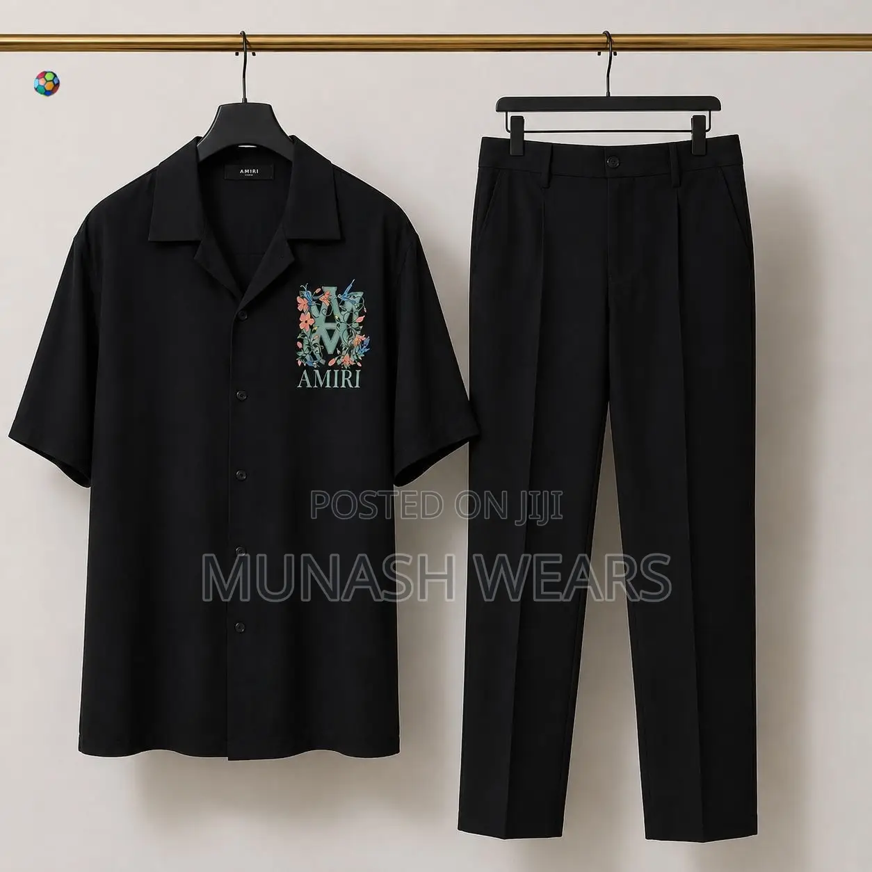 Amiri Black Shirt X Pant